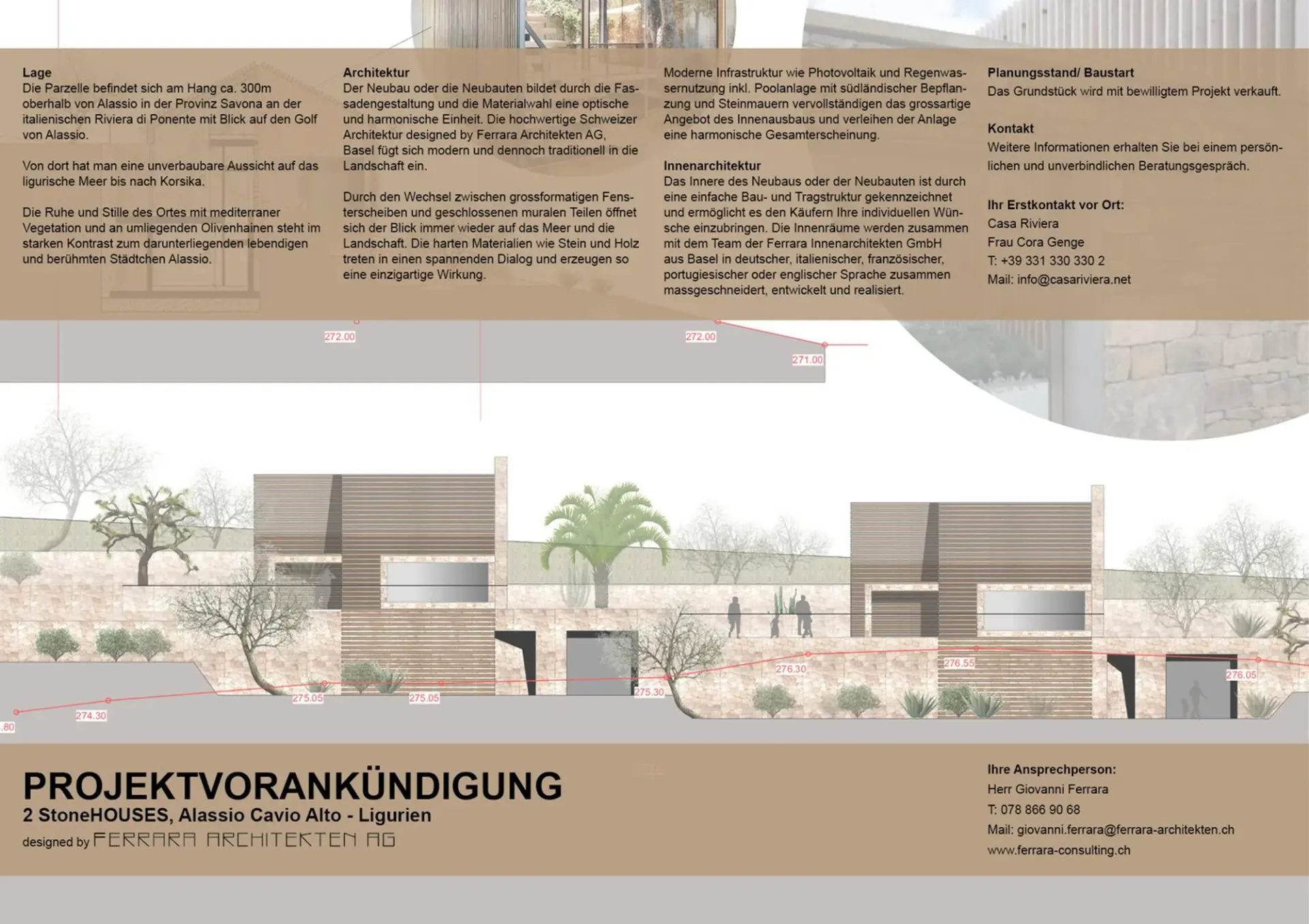 Grundstücke und Projekte mit grandiosem Ausblick auf das Ligurische Meer