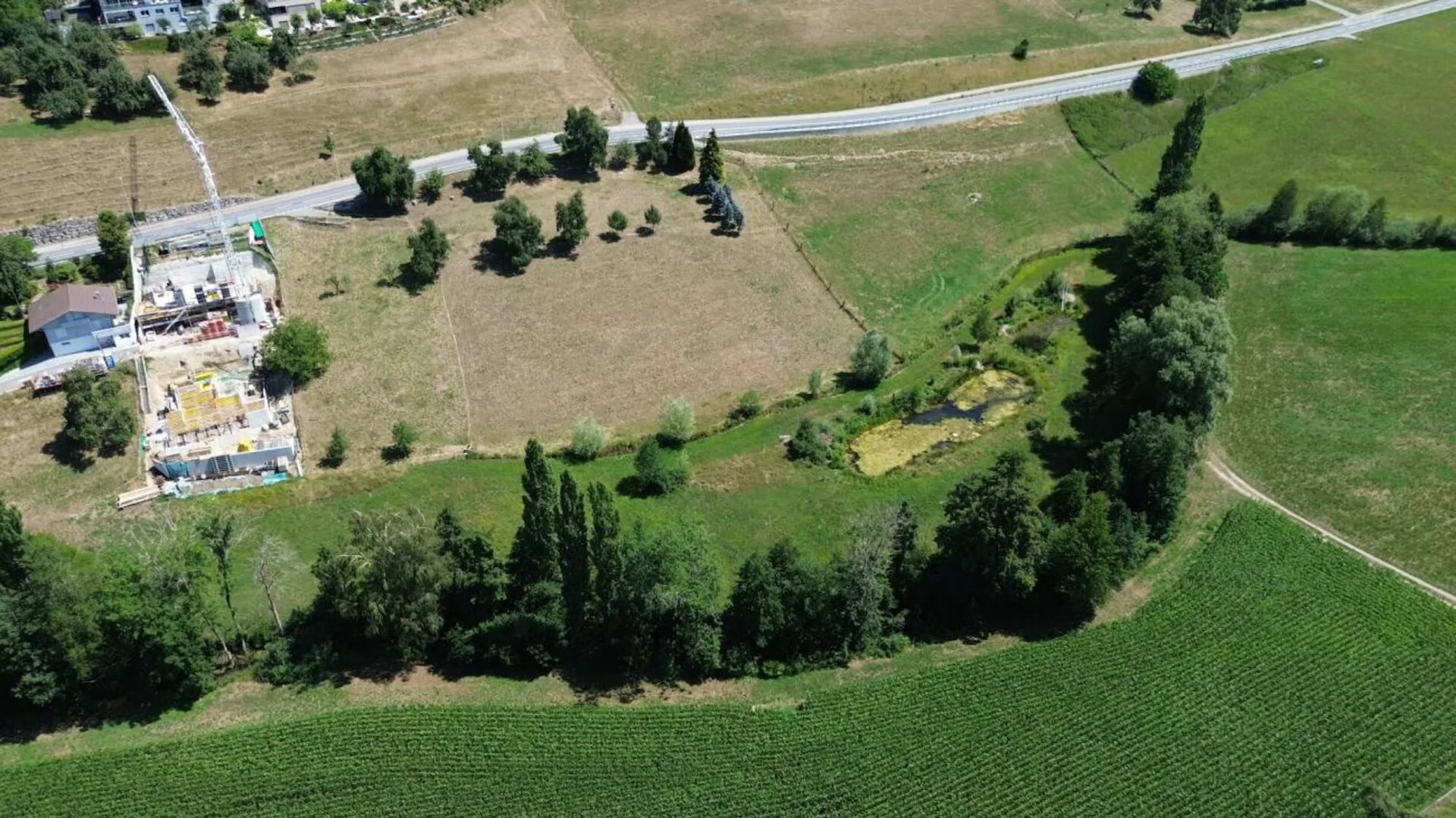 Nouvelle construction : appartement de jardin moderne niché dans un paysage pittoresque, où le monde est encore en ordre : !