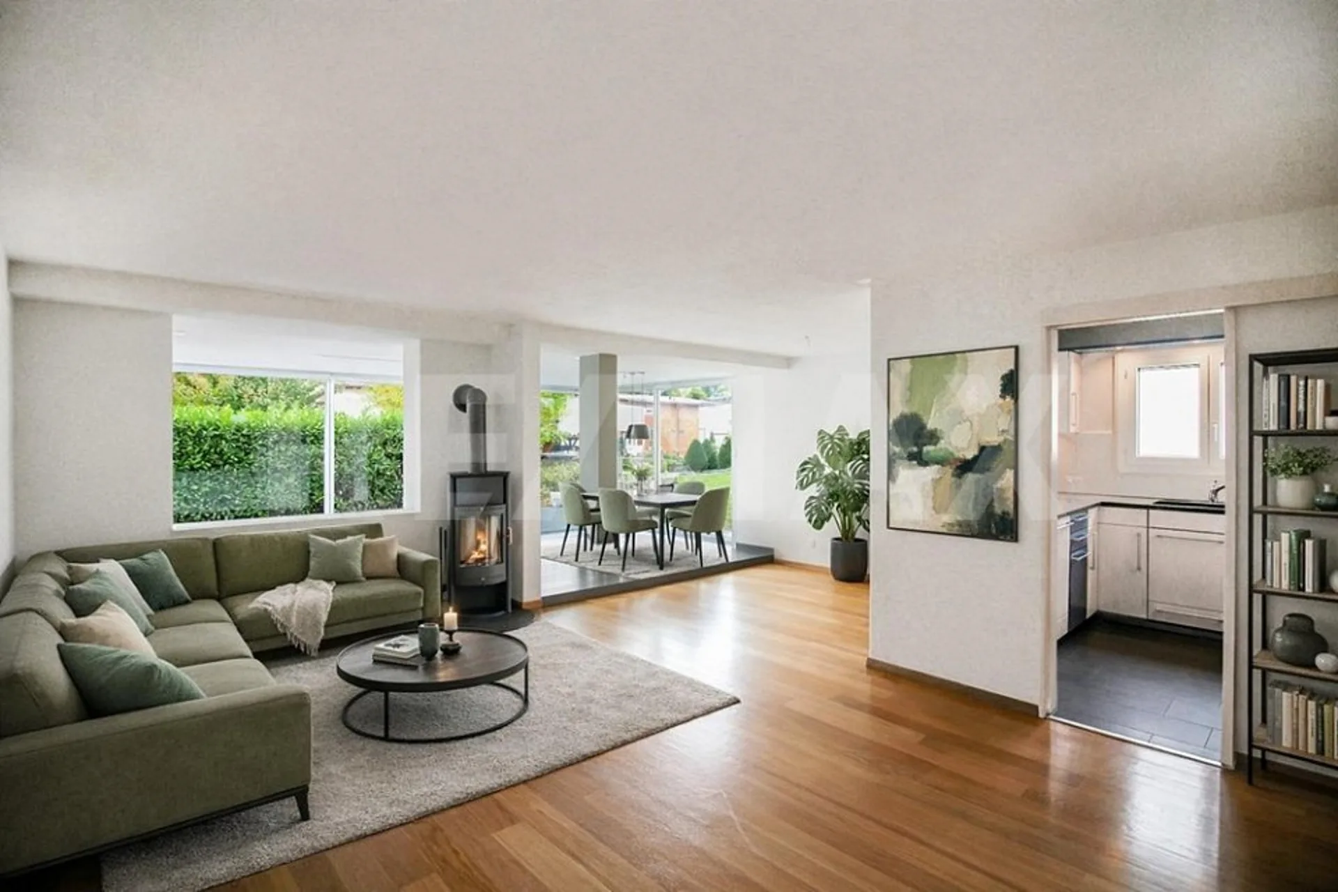 4.5-Zimmer-Wohnung mit Wintergarten und Gemeinschaftswiese
