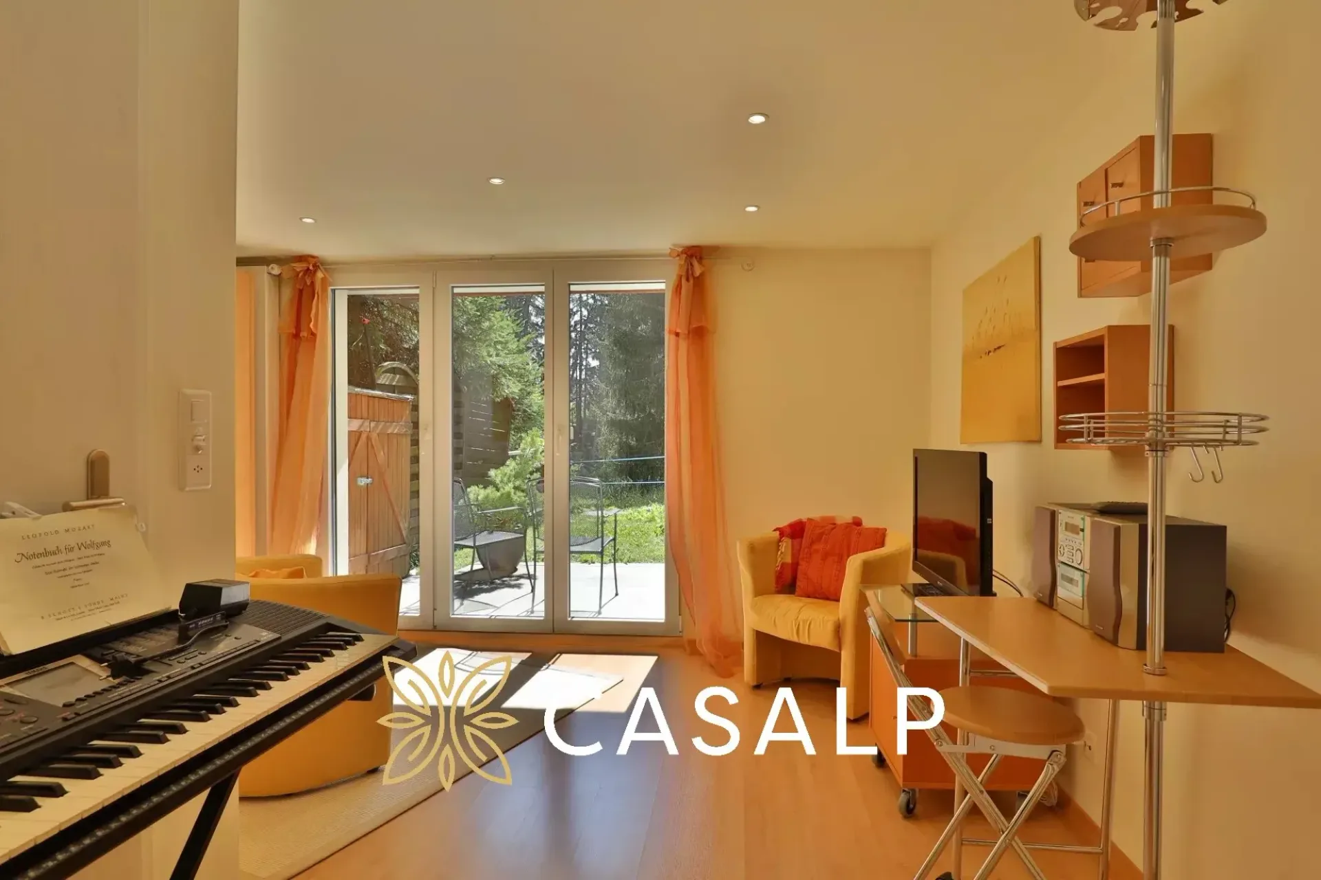 Studio in PPE im Herzen von Crans mit Terrasse