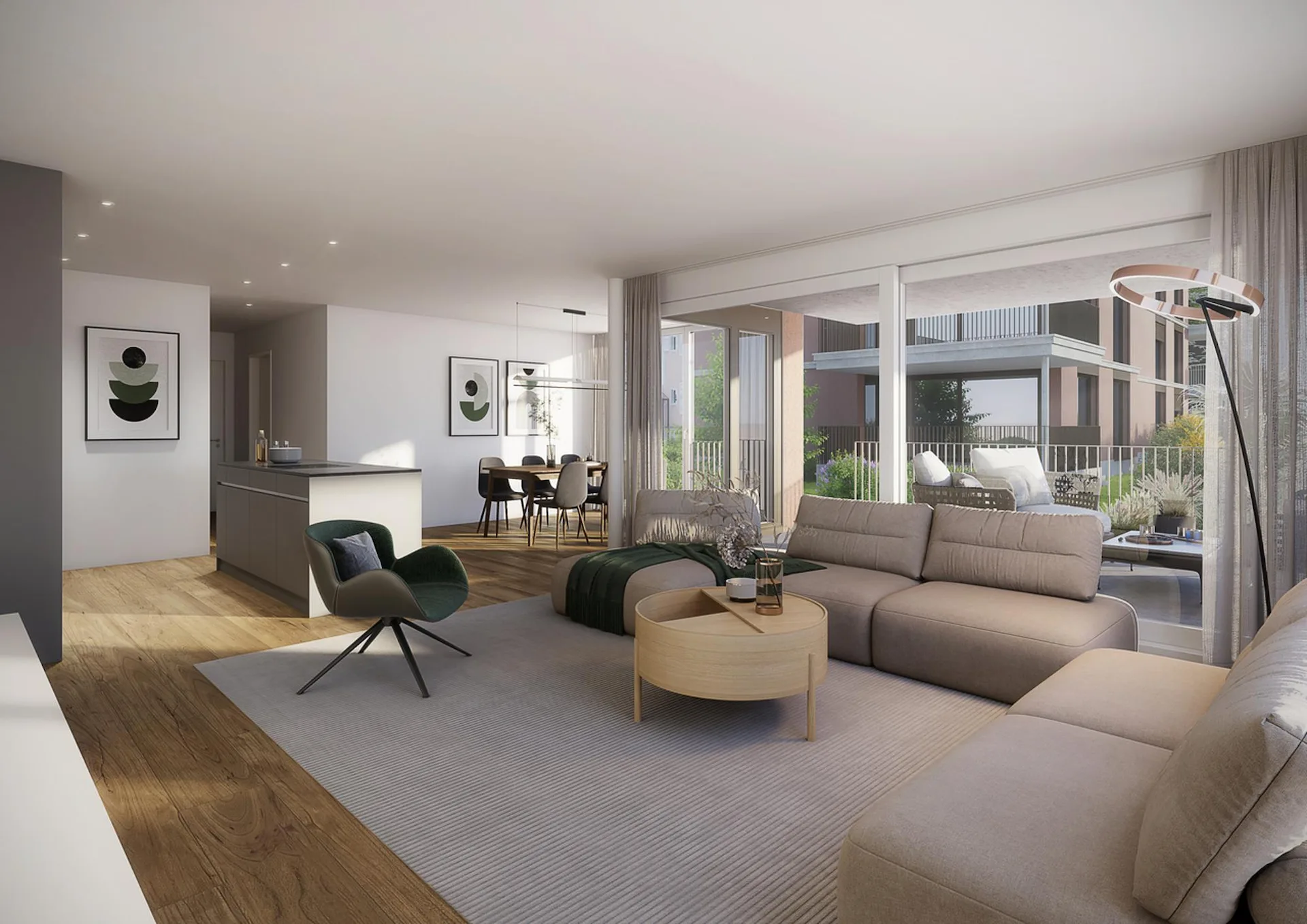 *IM STADTPARK - IHR ZUHAUSE IM GRÜNEN / 3 ½-ZIMMER NEUBAUWOHNUNGEN*