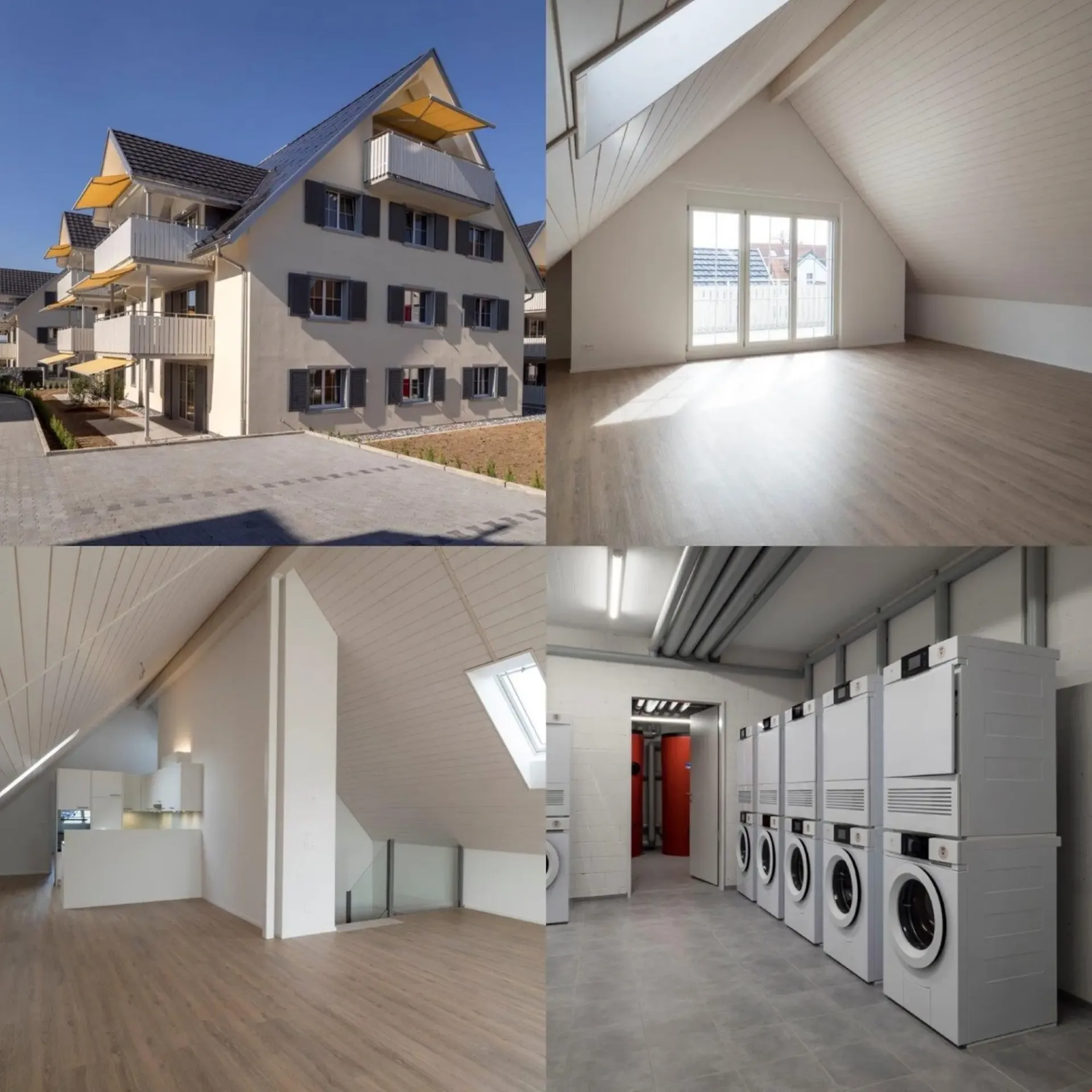 3.5 Zimmerwohnung mit 120 m2 Balkon Richtung Süden