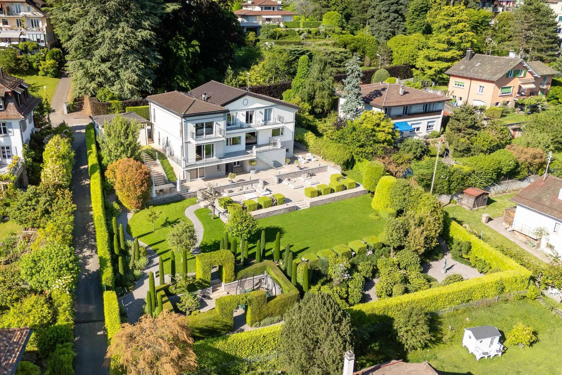 Prestigious residence nestled in a residential area