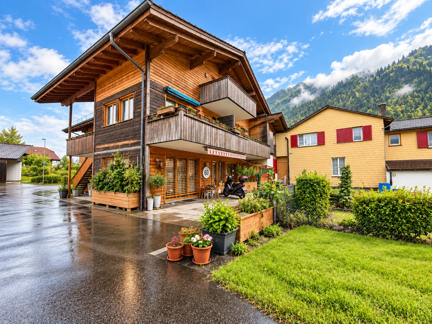 Charmante 3.5-Zimmer-Wohnung mit Bergblick in Stocken-Höfen