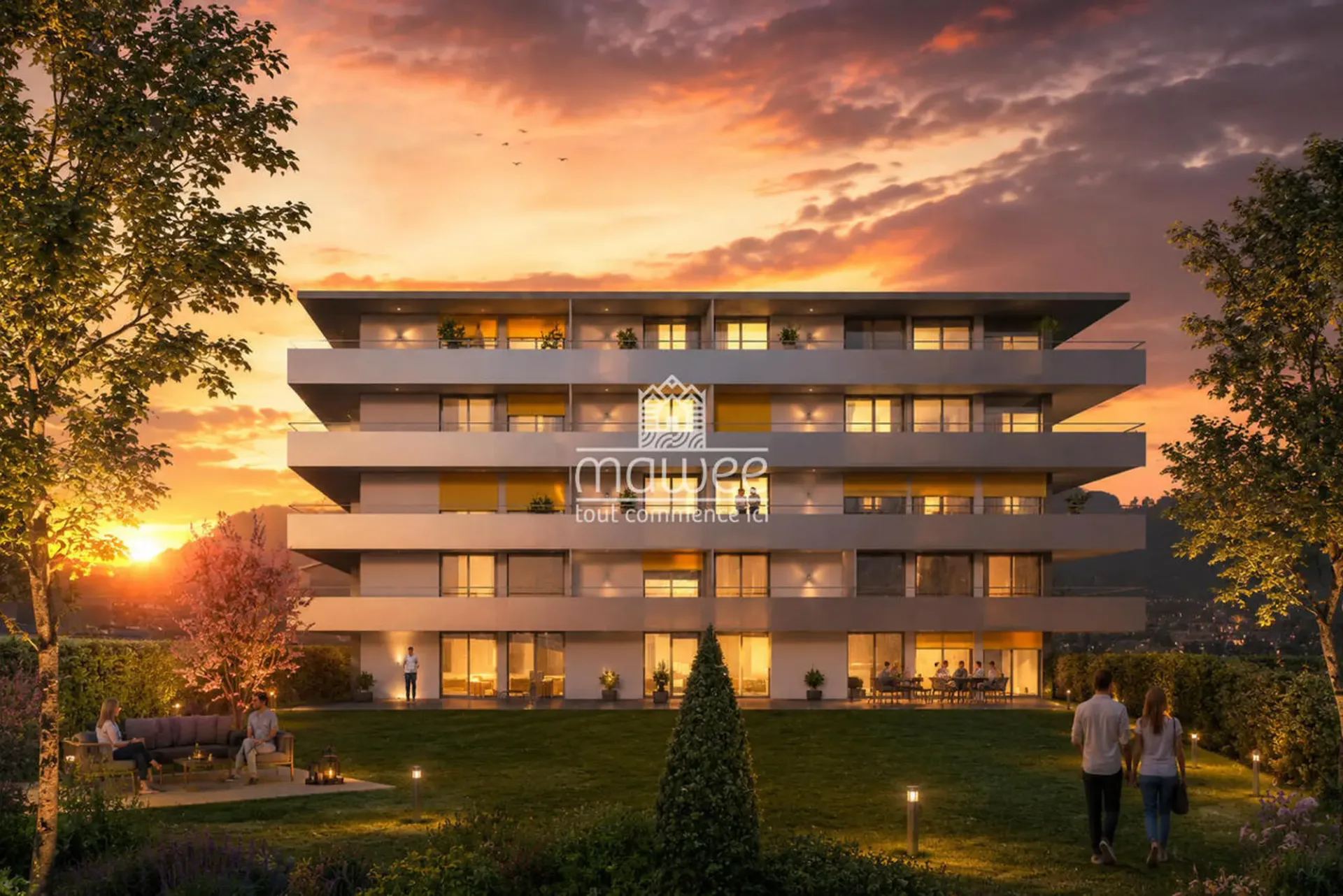 Neue 2,5-Zimmer-Wohnung mit großem Balkon in Grône