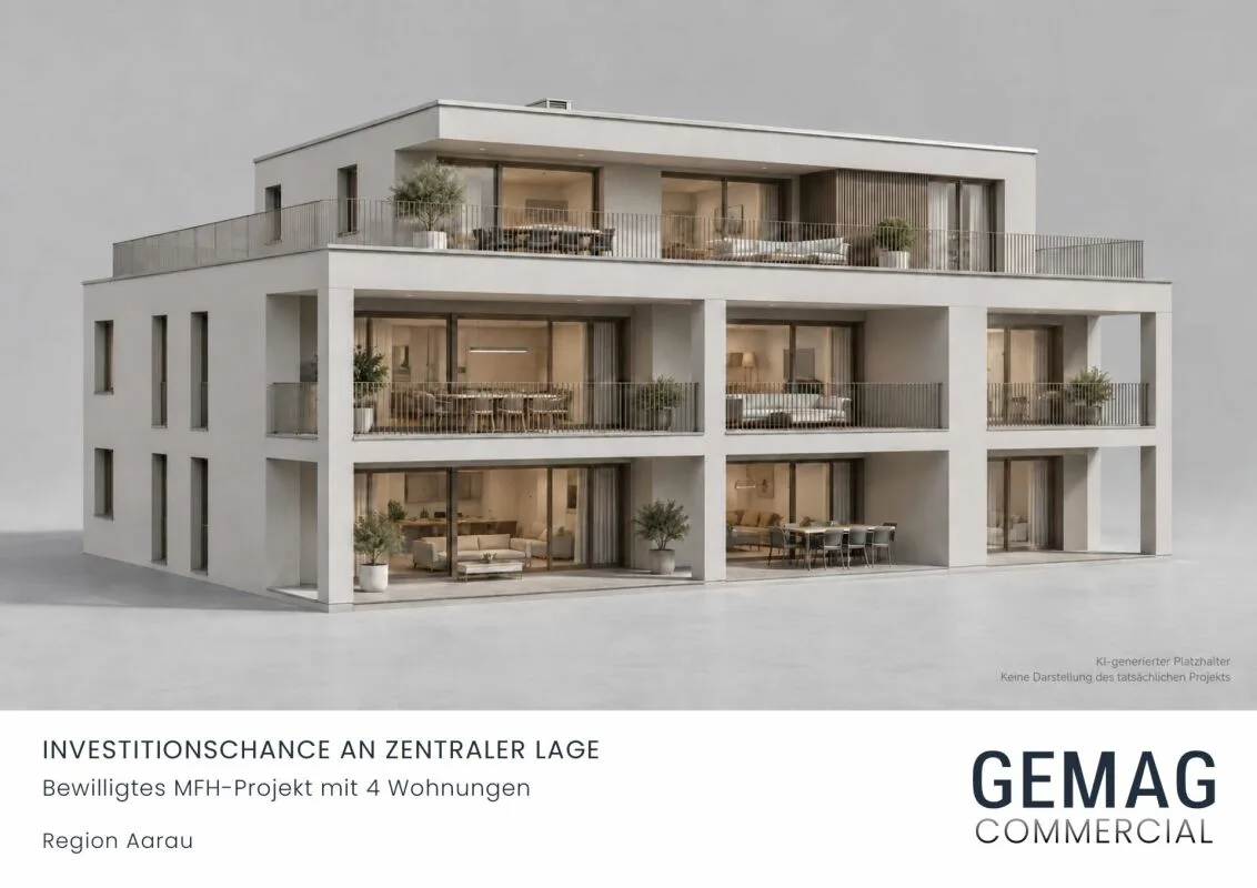 Terreno con progetto MFH approvato - Regione di Aarau