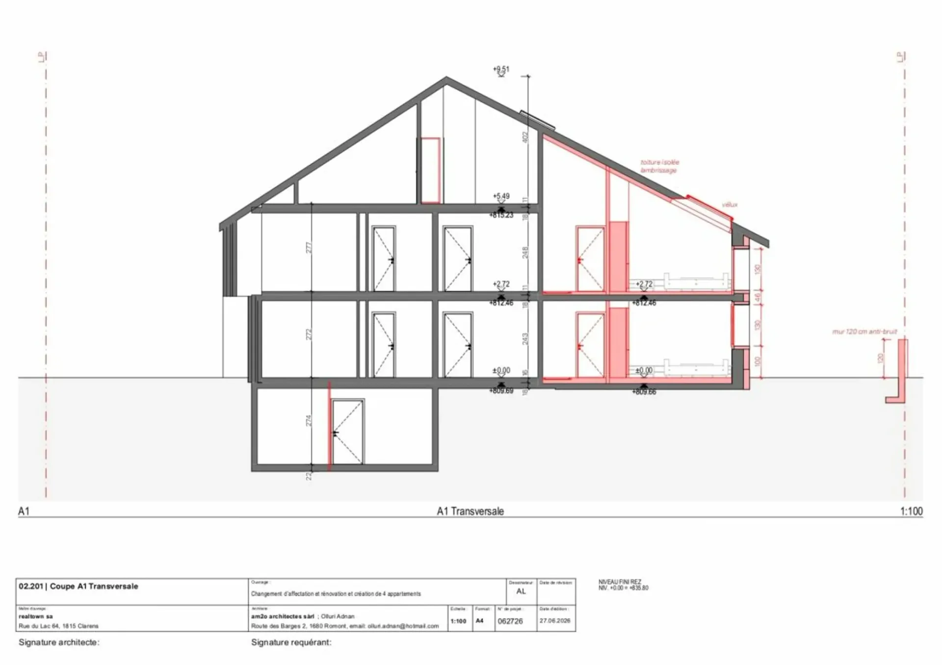 Châtel-Saint-Denis - Projet de construction de 4 appartements