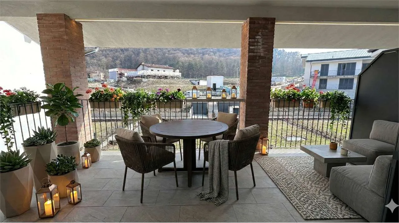 Neue und geräumige Dreizimmerwohnung mit großem Terrassenbereich in einer Residenz mit Swimmingpool