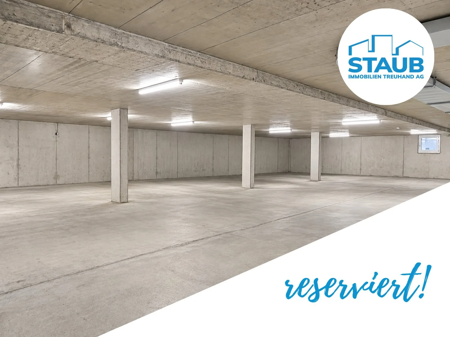 Reserviert: Grosszügige Tiefgaragenplätze zu verkaufen