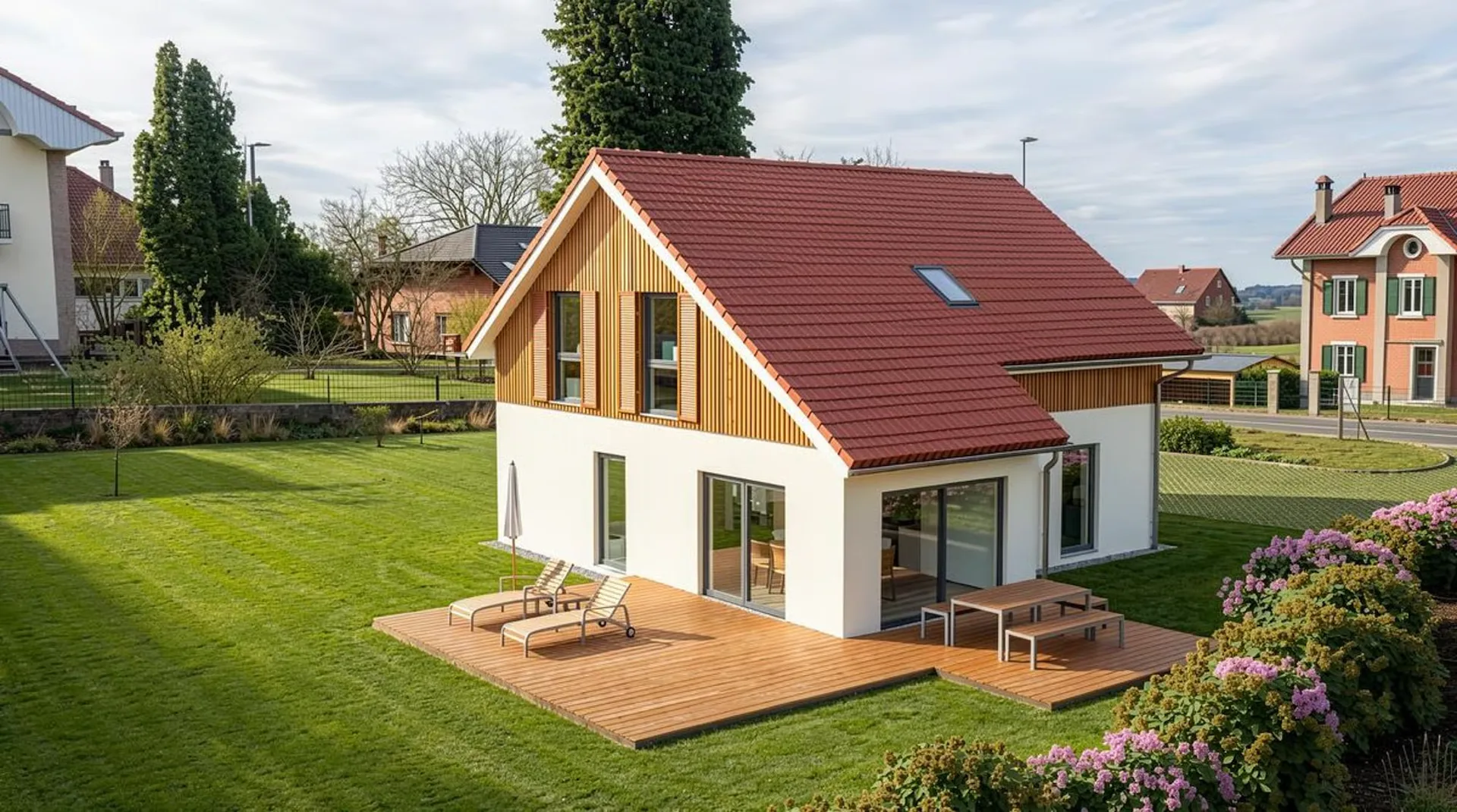 Villa mit 5,5 Zimmern in Holzkonstruktion in ruhiger Umgebung