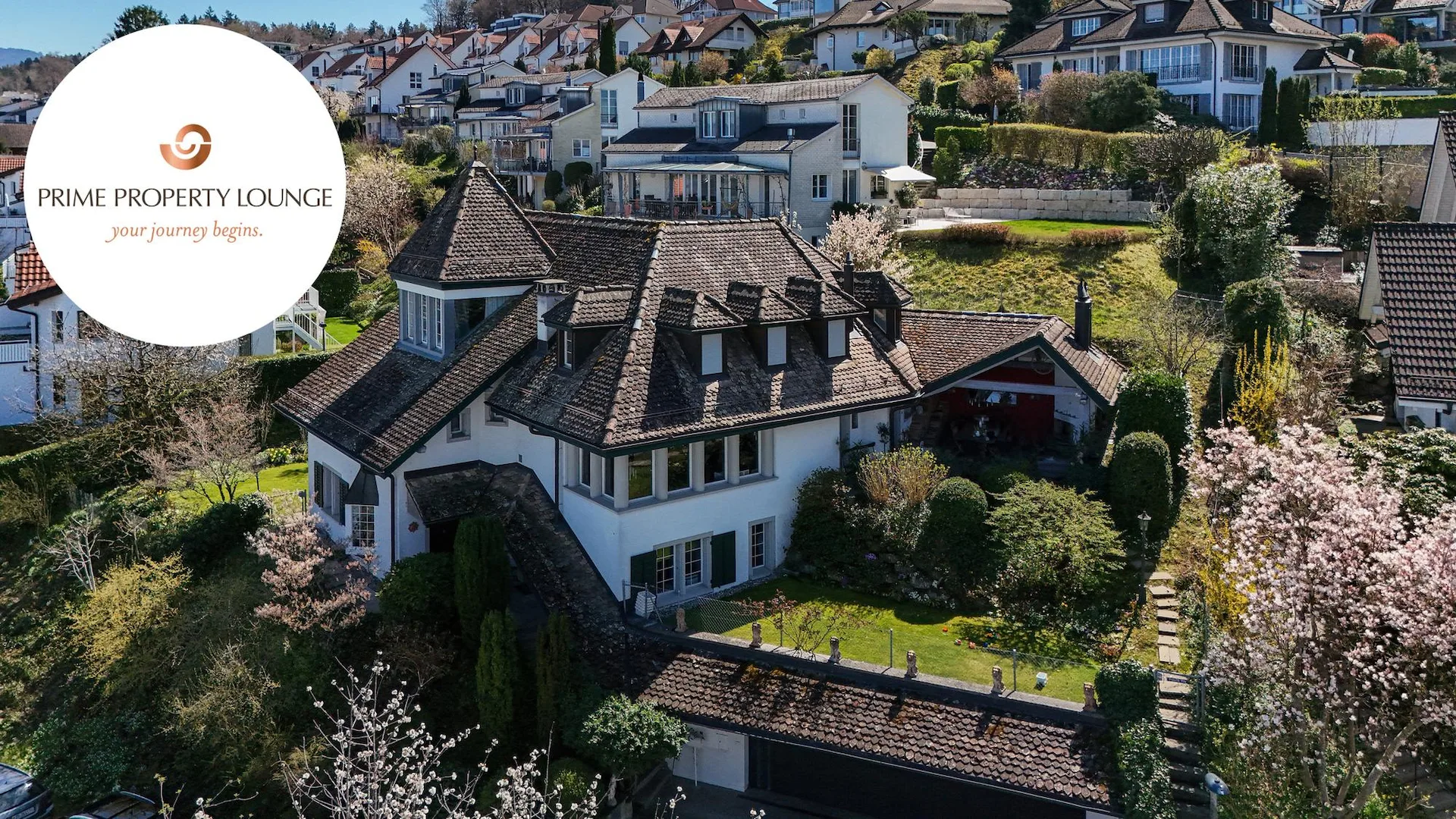 Stilvolle Landhausvilla mit Blick auf den Zürichsee