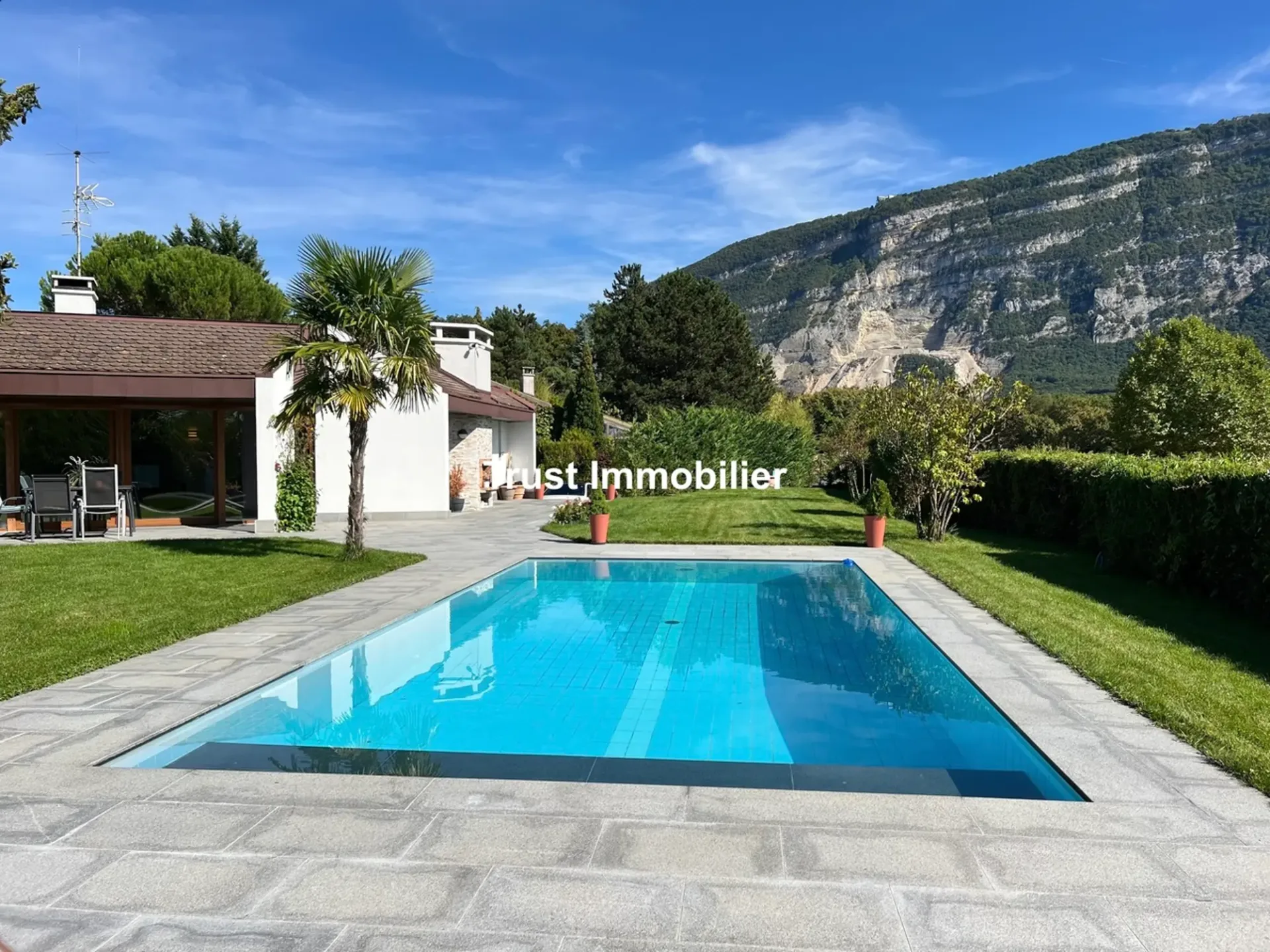 6029. VESSY : VILLA D'ARCHITECTE RÉNOVÉE AVEC VUE SALEVE