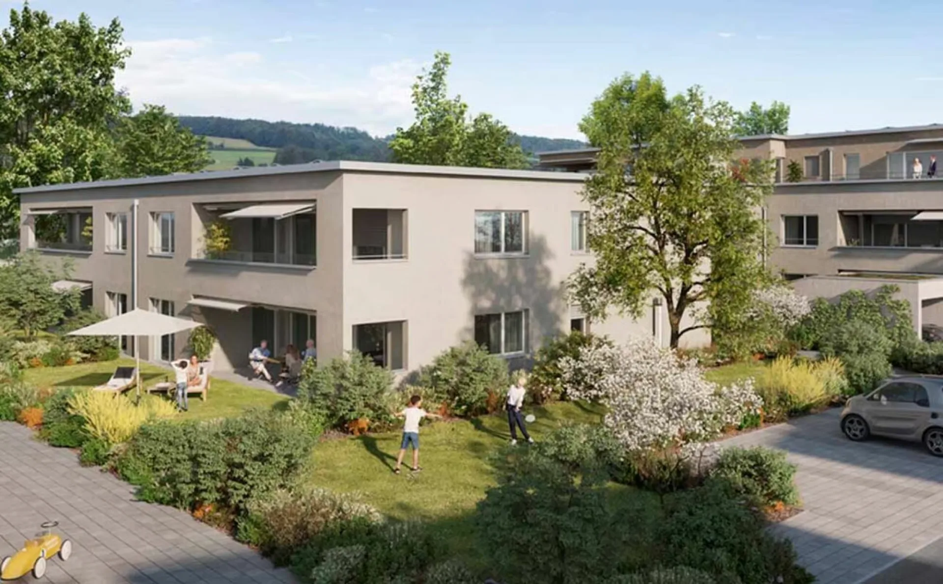 117 m² | 2,5 pièces appartement au rez-de-chaussée | Première occupation