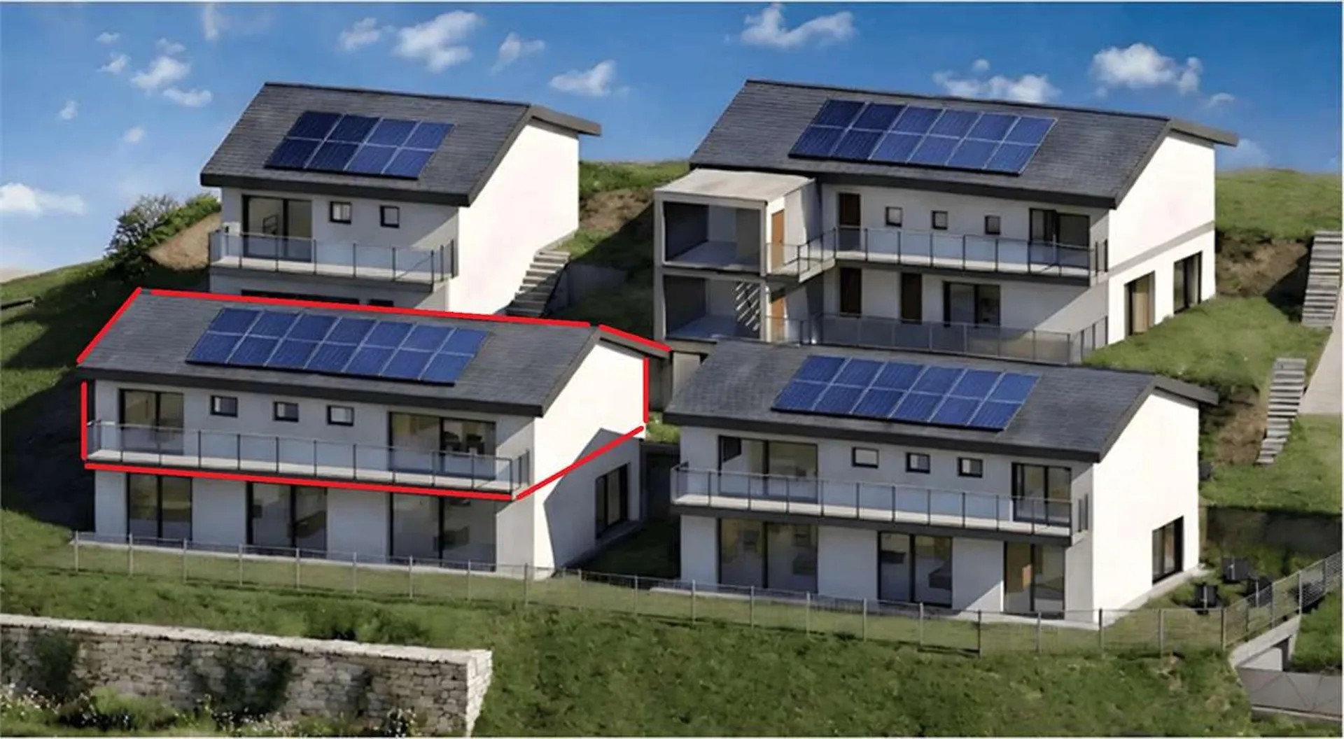 Prestigöses 4.5-Zimmer-Wohnung mit Panoramaterrasse und Blick ins Tal