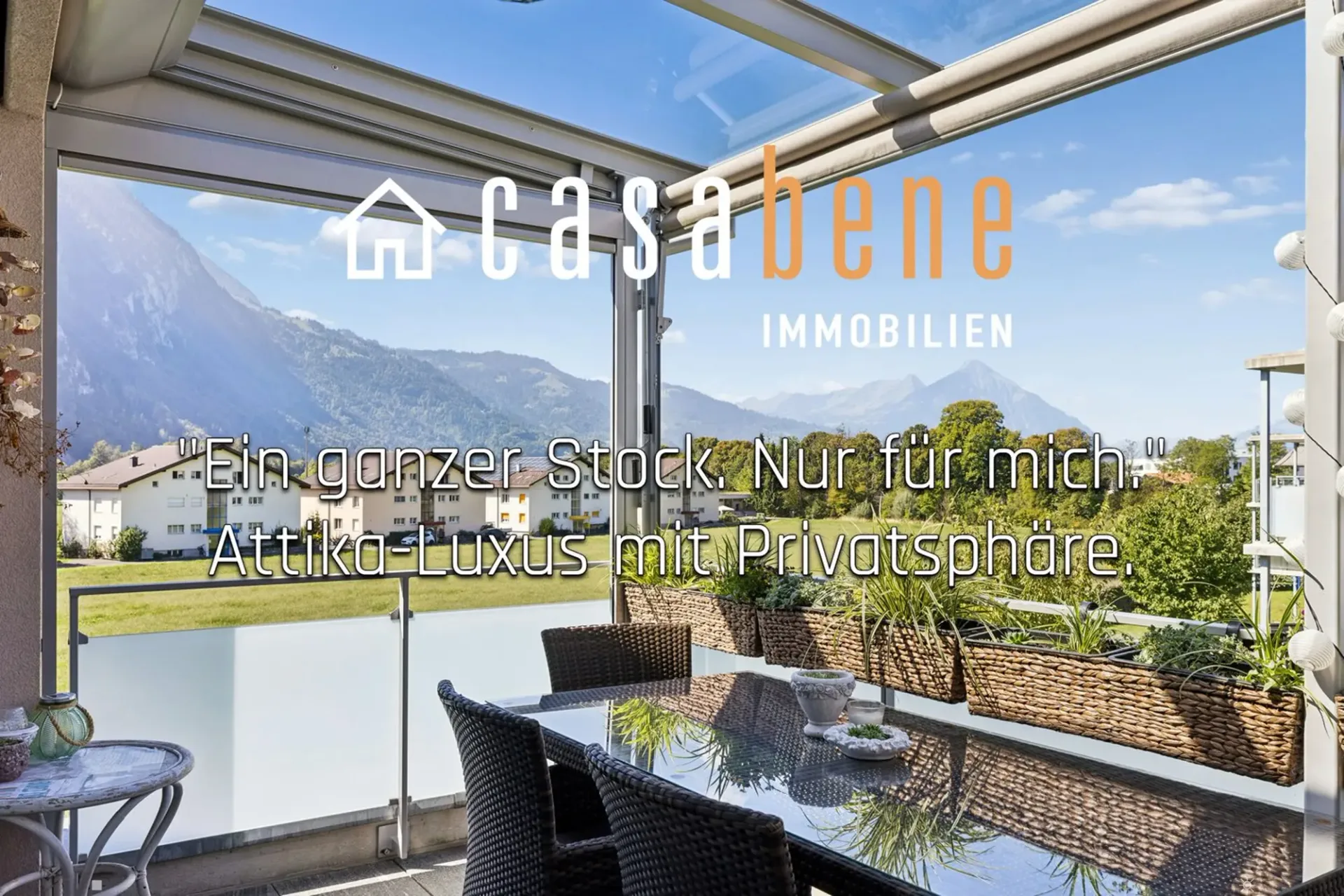 Hochwertige Attikawohnung mit weiter Aussicht und wohltuender Privatsphäre