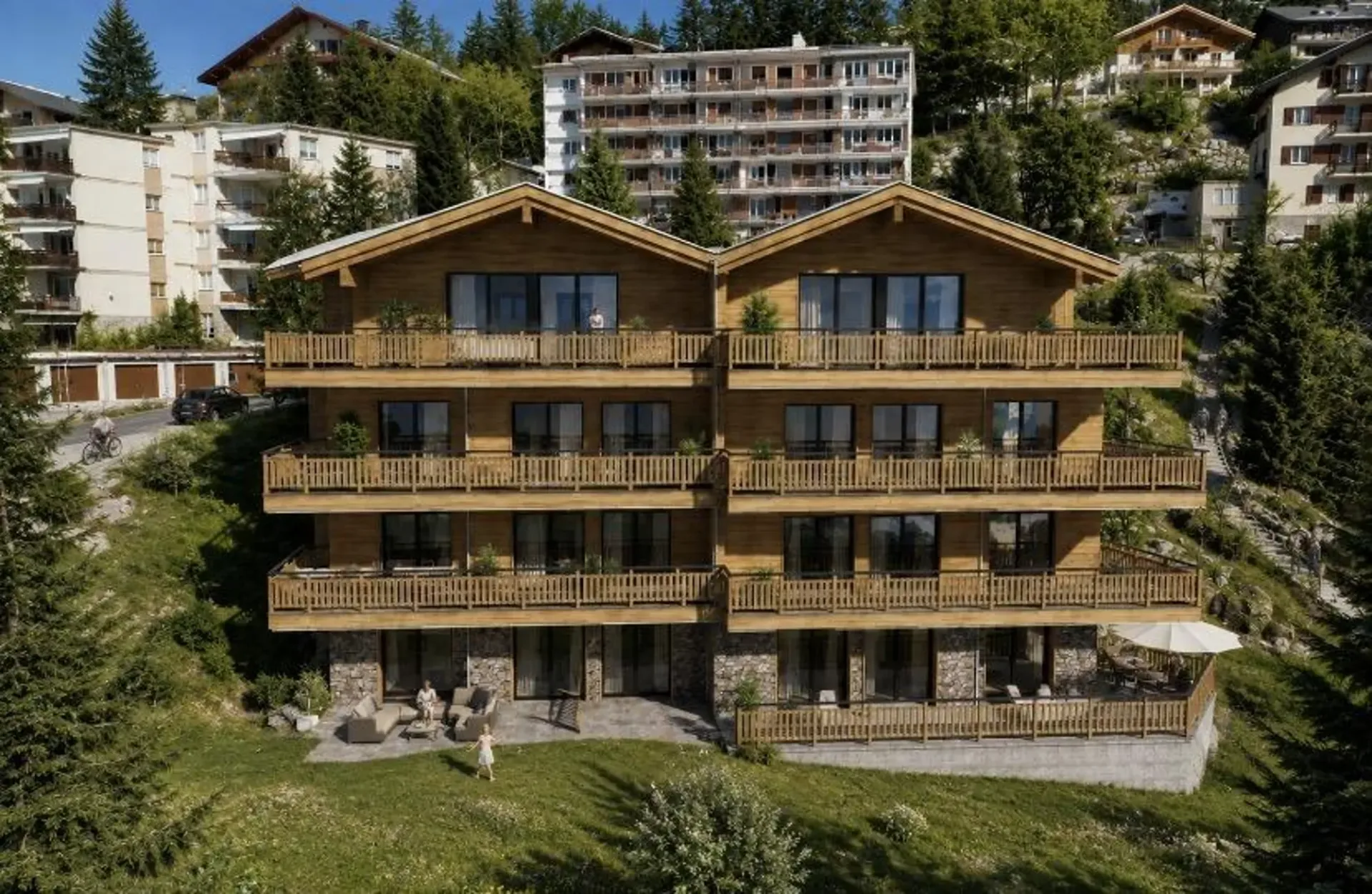 Appartamento di 4,5 locali al 2° piano con posto auto coperto e più di 30 m² di balcone