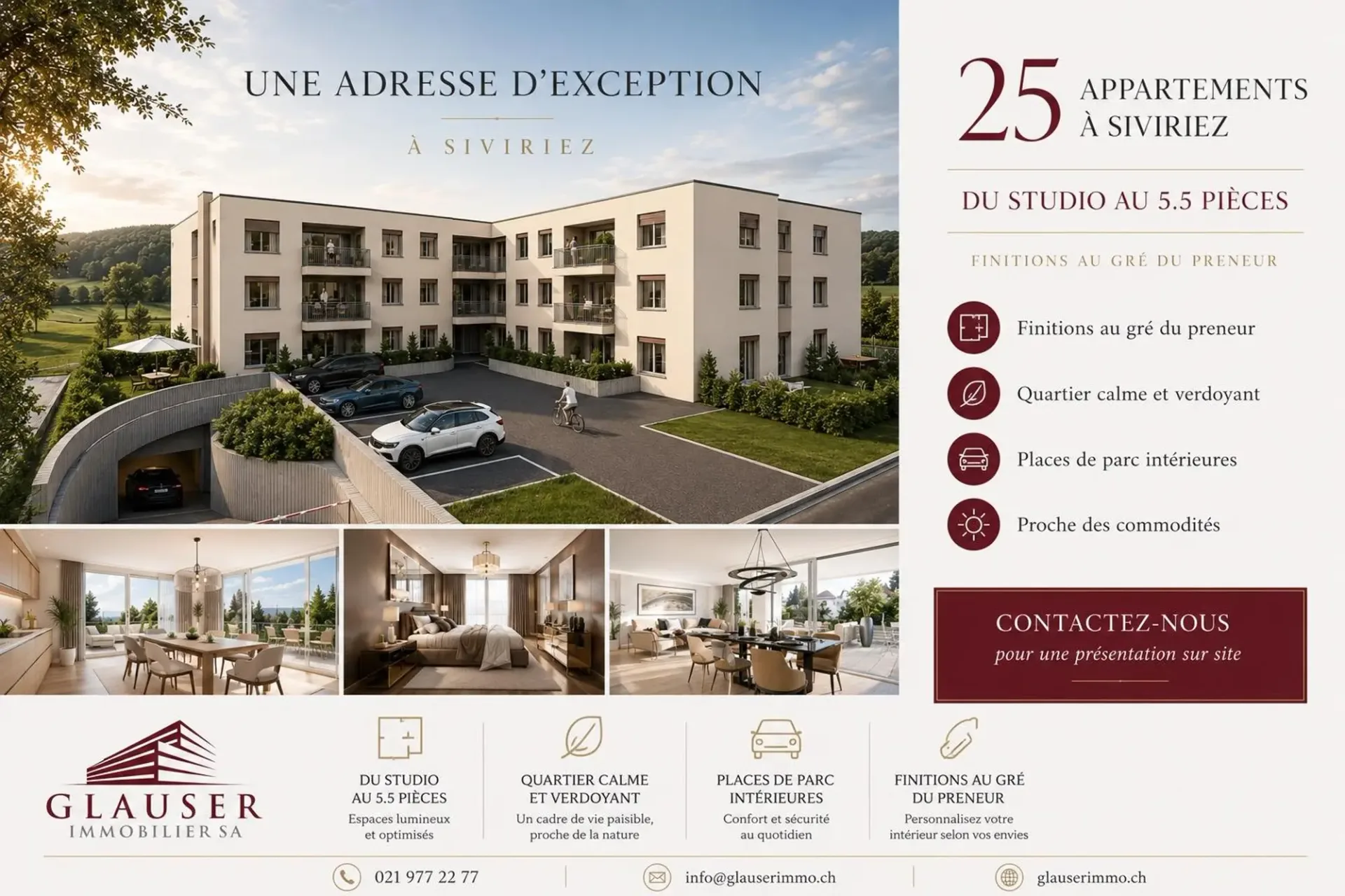 5,5 Zimmer neu | Zentrum von Siviriez