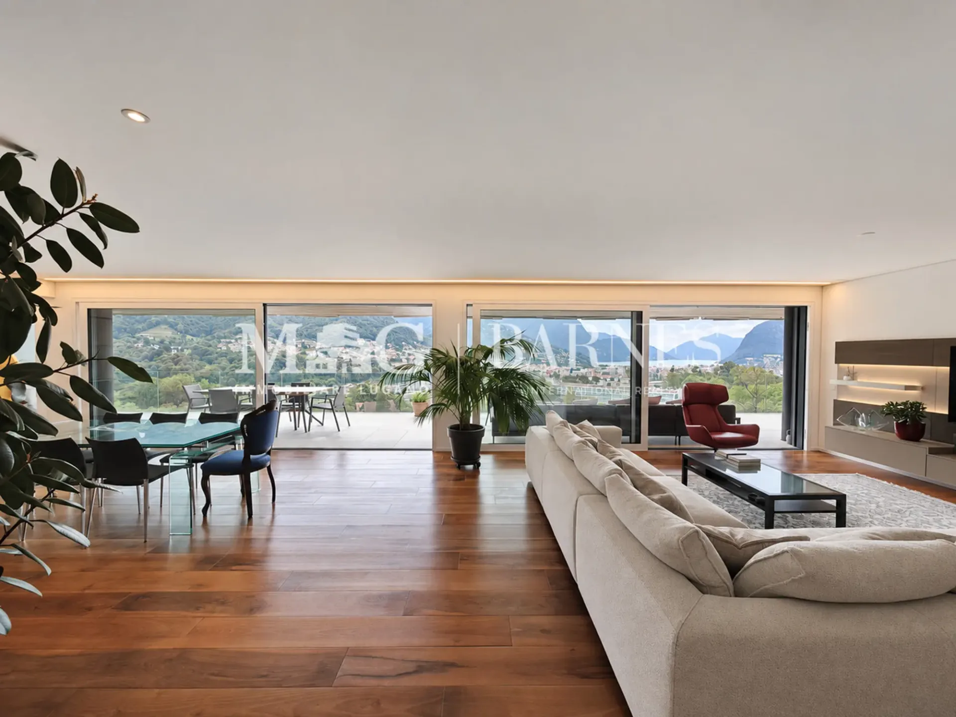 Lugano, Canobbio: Attico 4.5 loc. moderno vista lago e grande terrazza