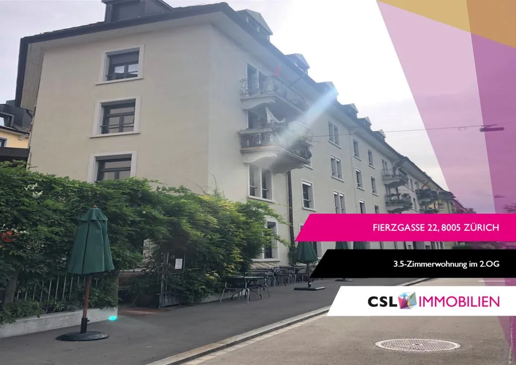 3.5-room apartment in a central location in Zurich's district 5