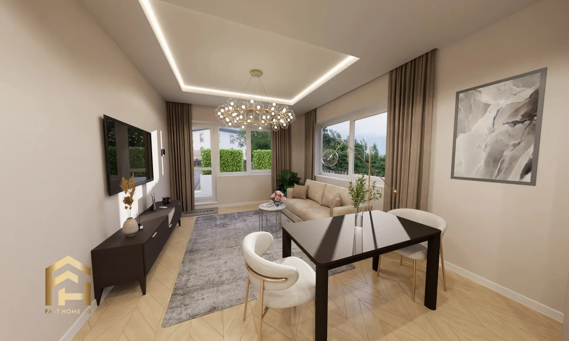 Moderne 2.5 Zimmer-Wohnung in Naters - Erstbezug