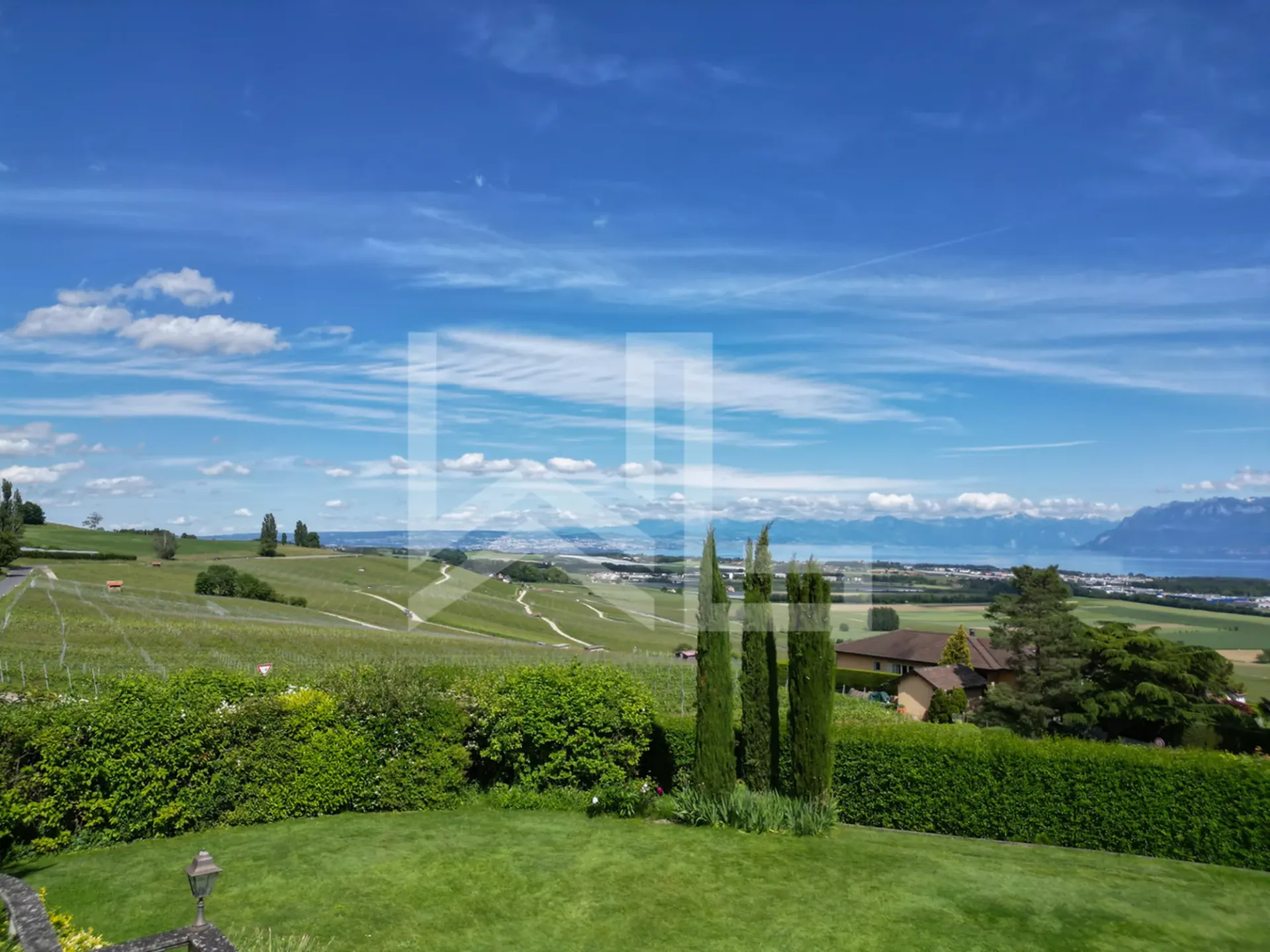 Villa avec vue imprenable sur la Côte, le Lac et les Alpes