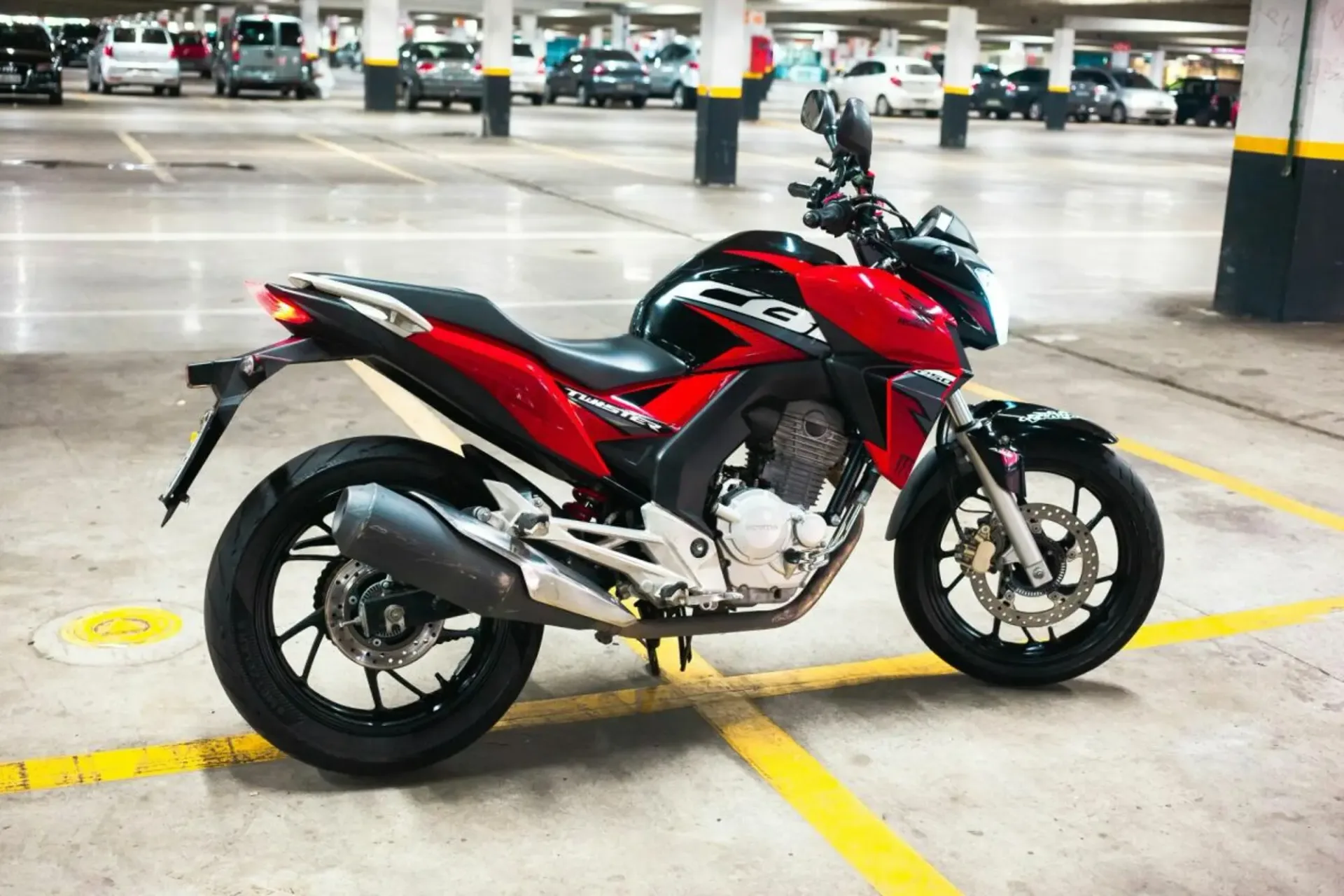 Motorrad Parkplatz
