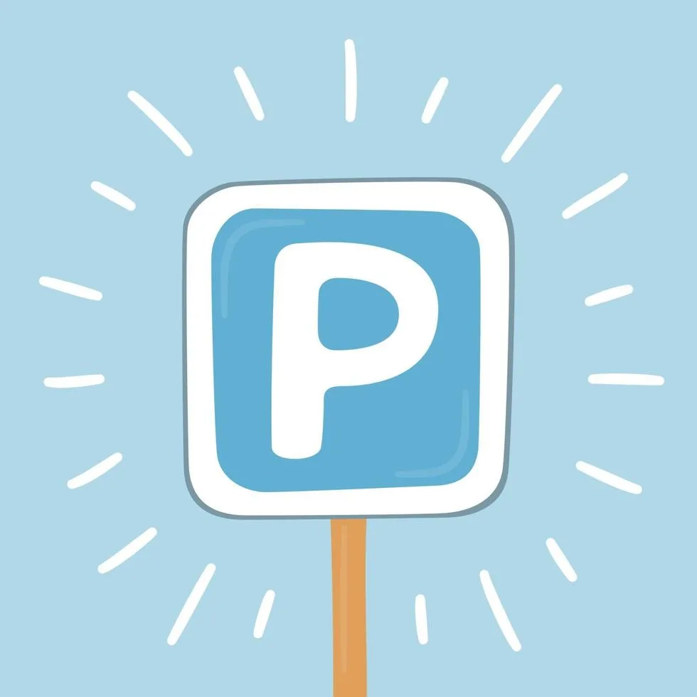 Parkplatz hinter dem Bahnhof!