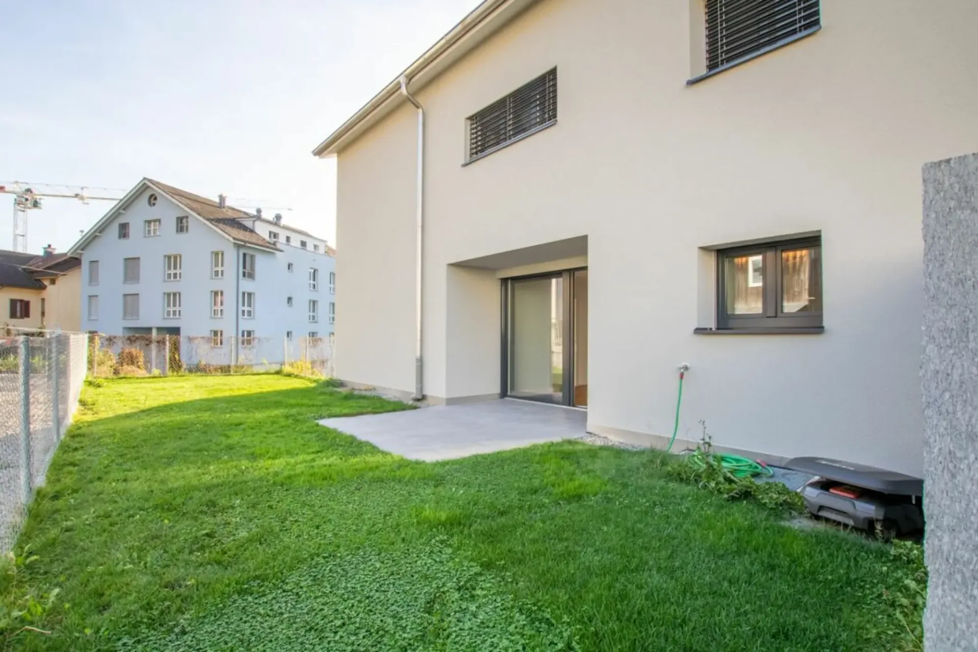 Garden apartment with high construction standard