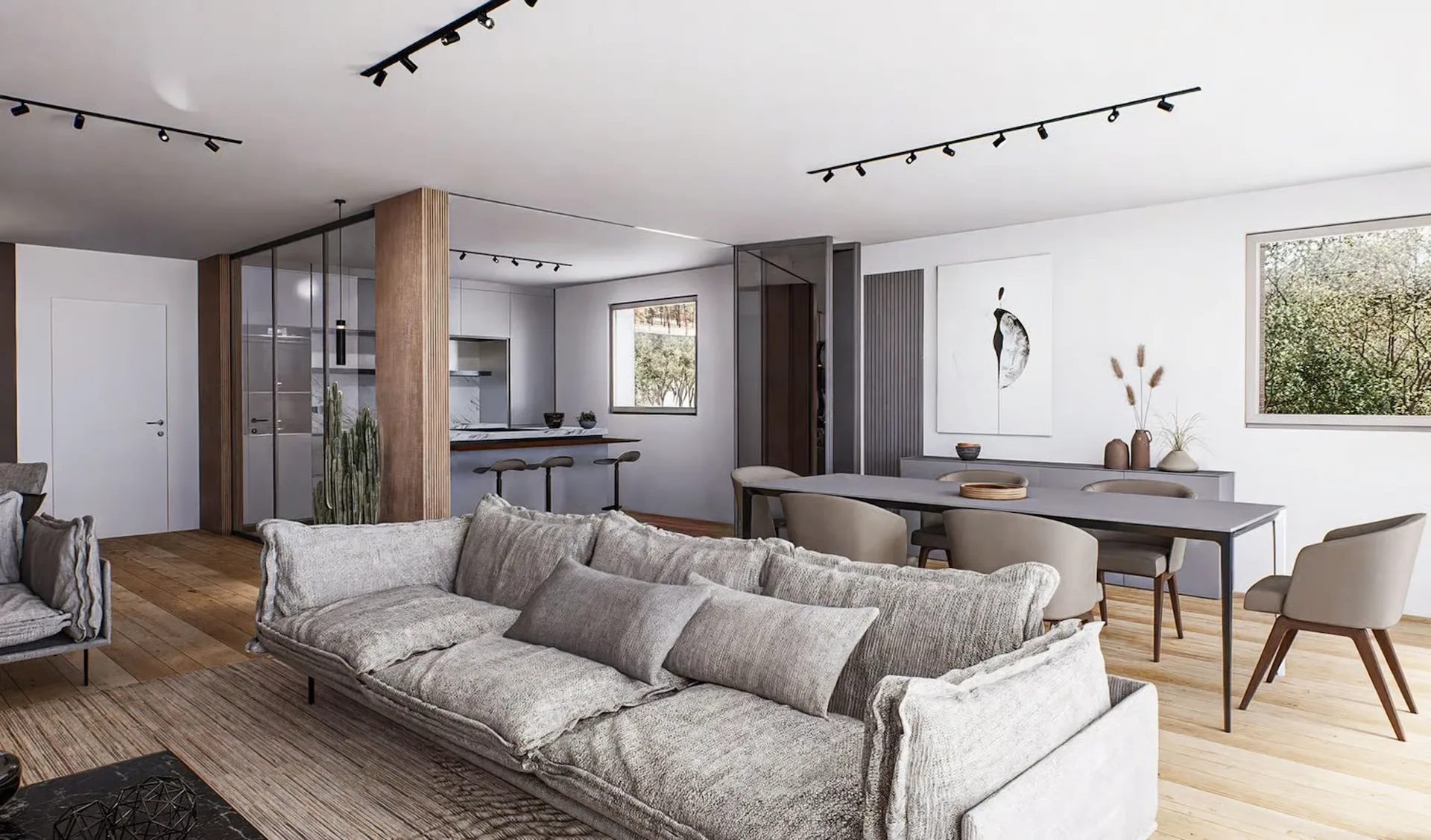 Helles Apartment mit Seeblick und Garten in Capolago zum Verkauf