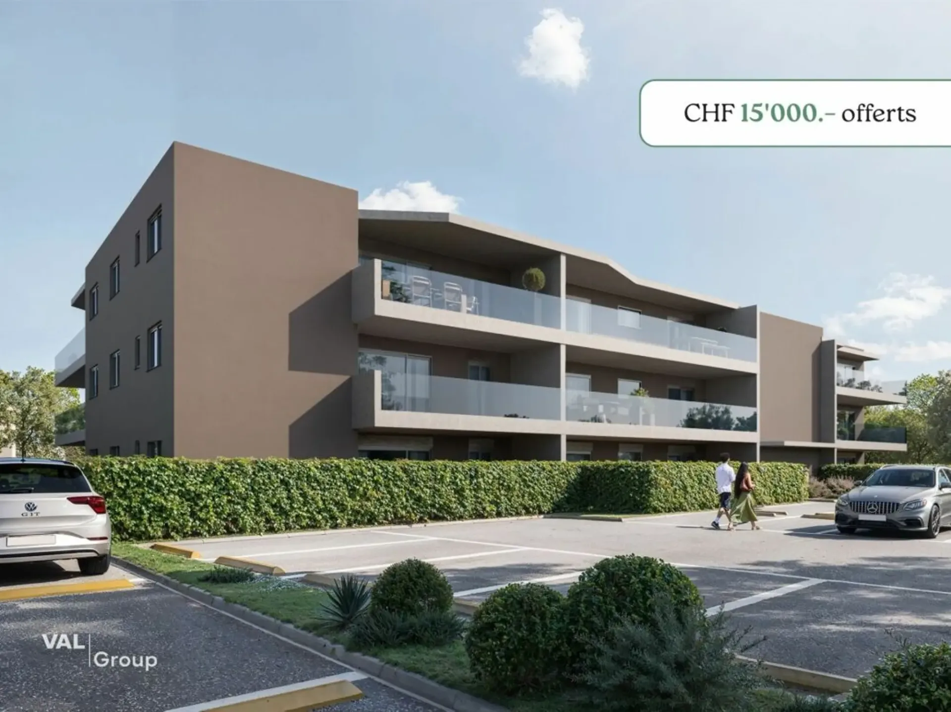 Résidence Althéa : 3.5 pièces neuf avec jardin et CHF 15'000.- offerts