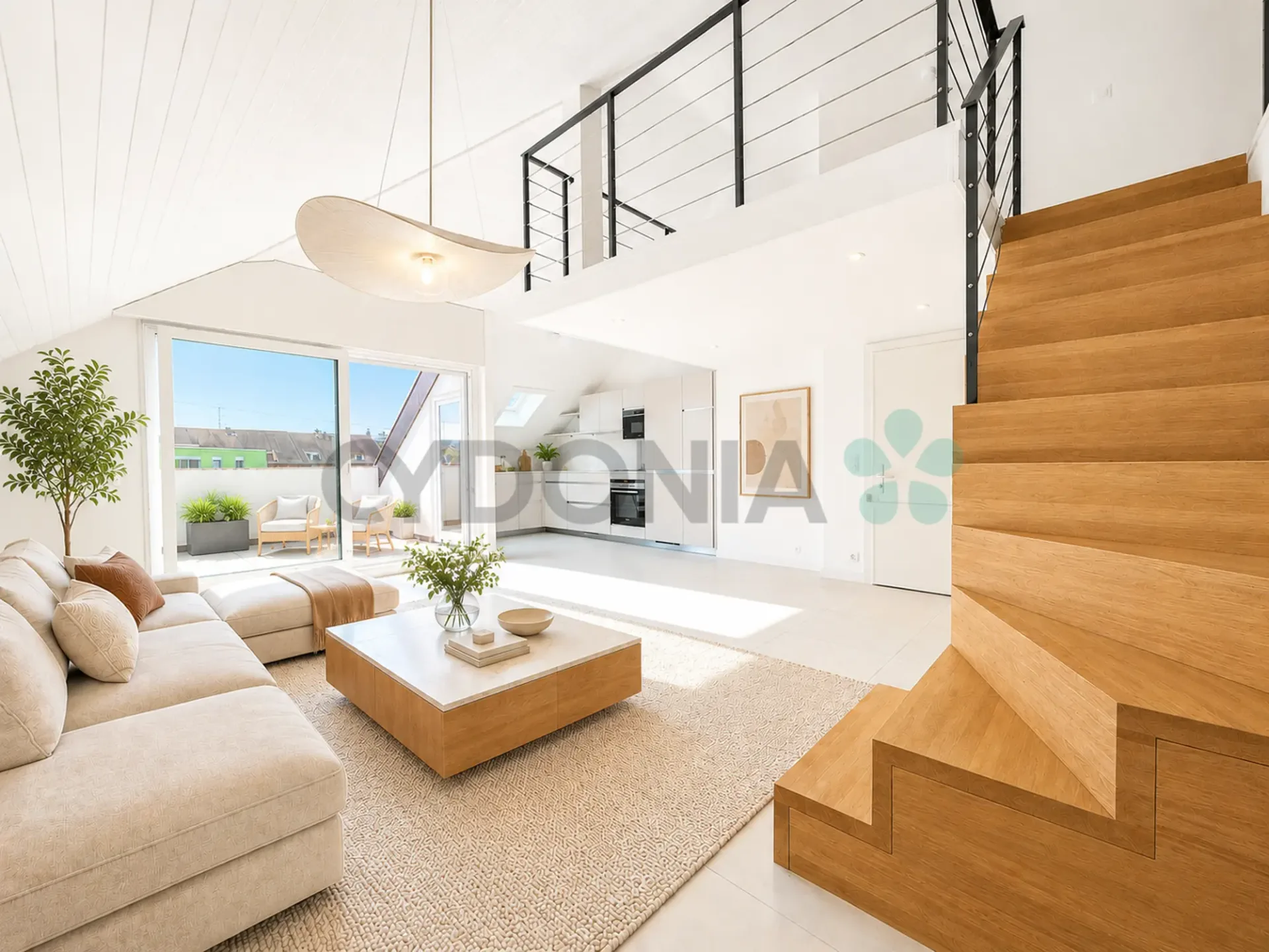 Duplex in attico di 3,5 locali con terrazza e balcone a Perly