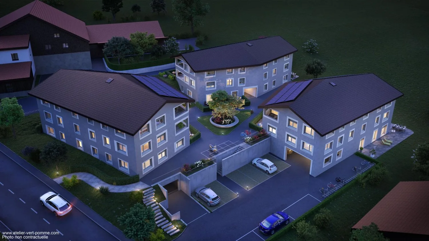 For sale? Indoor parking spaces in Massonnens!
