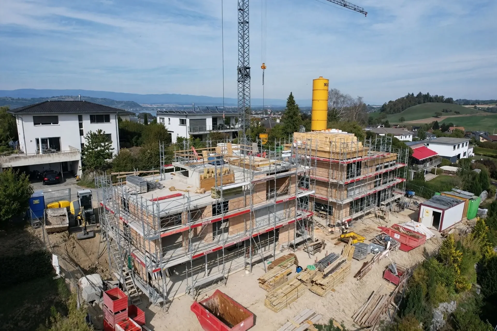 Neue Einfamilienvilla mit 6,5 Zimmern im Bau