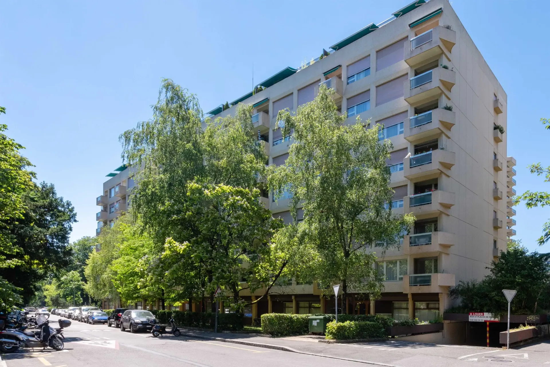 Stadtteil Malagnou - Äußerer Parkplatz