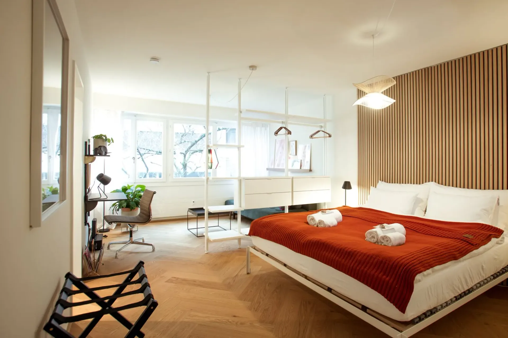 Stilvolle möblierte 1.5-Zimmer-Wohnung in Kleinbasel – ruhig zum Hof, all-inclusive, ab 6 Monaten