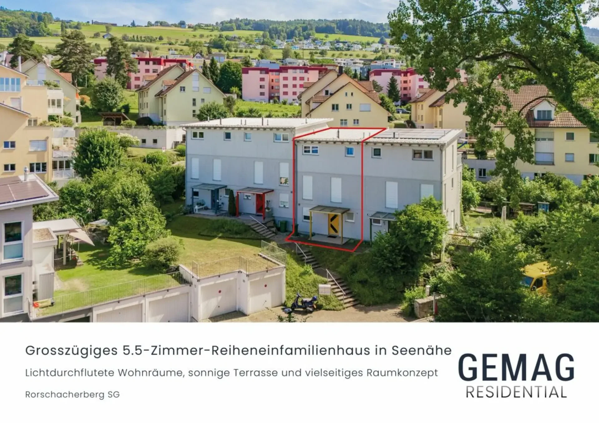 Spacious 5.5-room semi-detached house near the lake