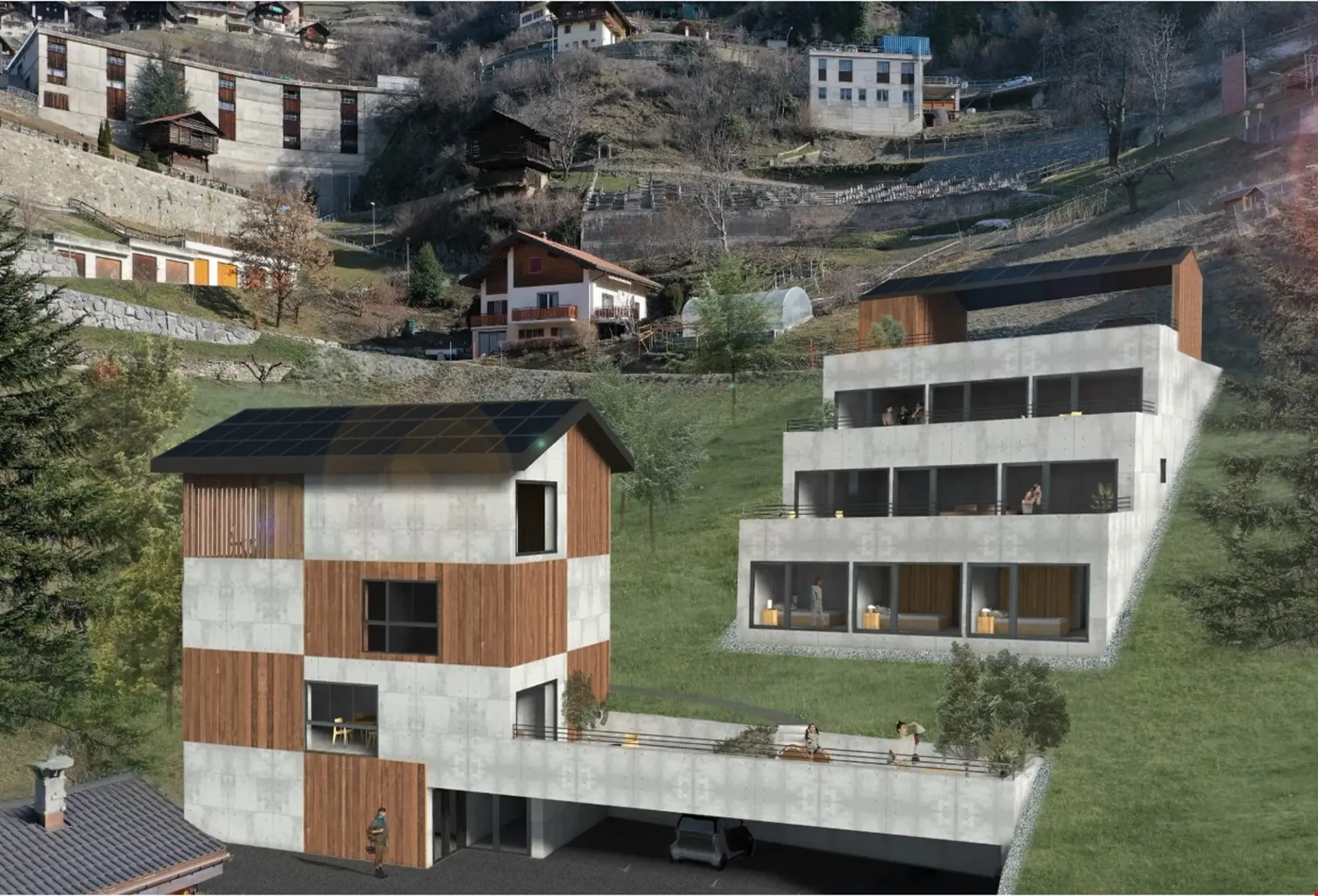 Neue Wohnung mit großer Terrasse
