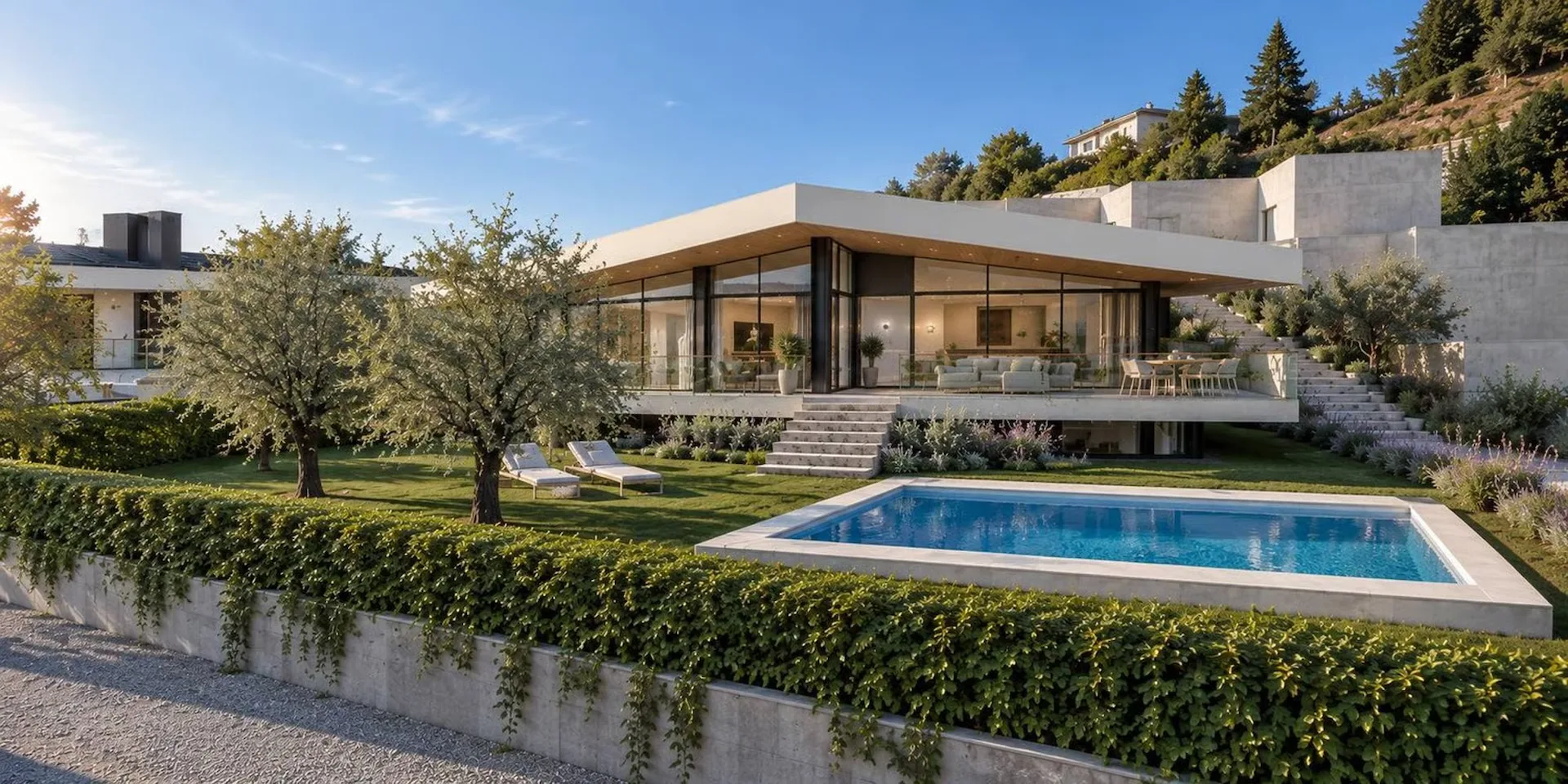 Stupenda villa unifamiliare con piscina.