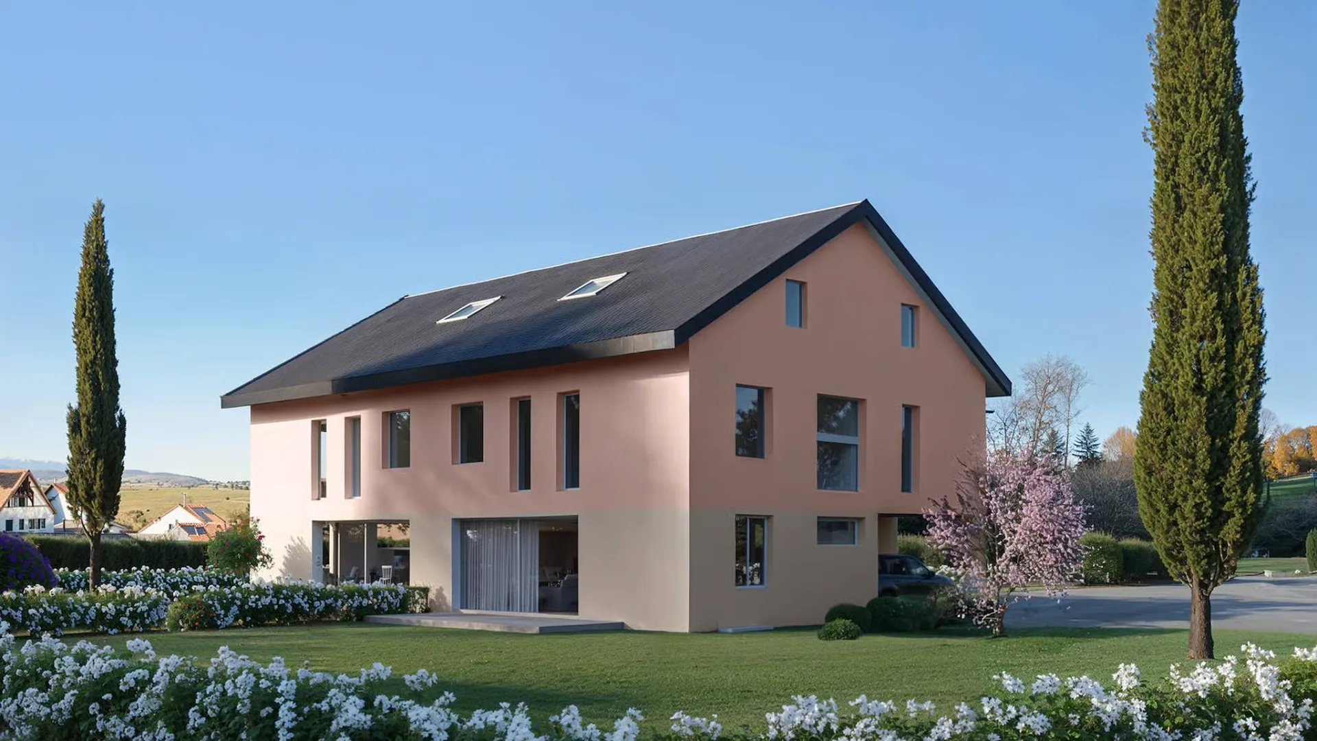 Villa jumelle neuve, idéale pour une famille