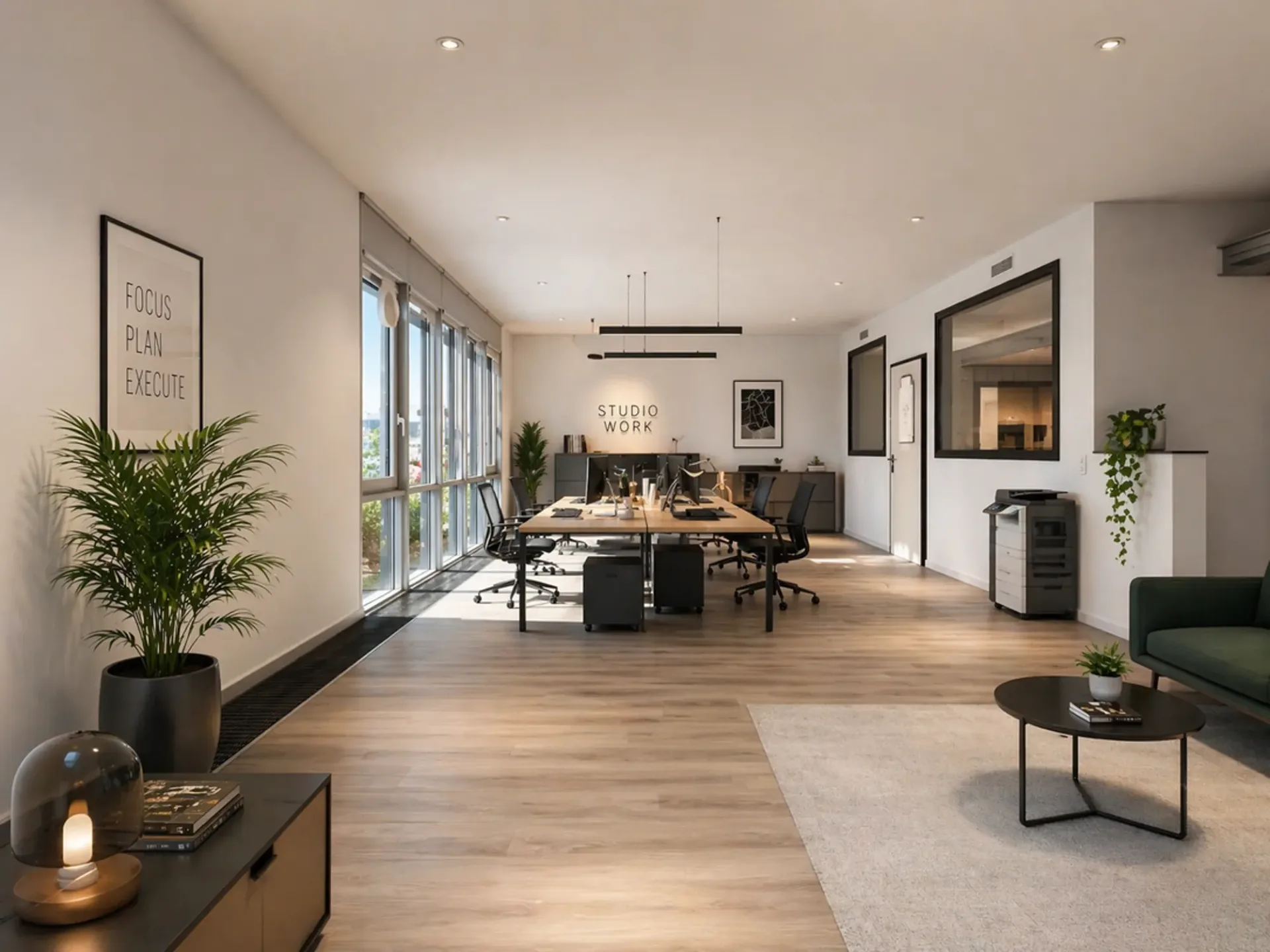 LUGANO - GROßZÜGIGES BÜRO MIT SEEBLICK, 217 MQ