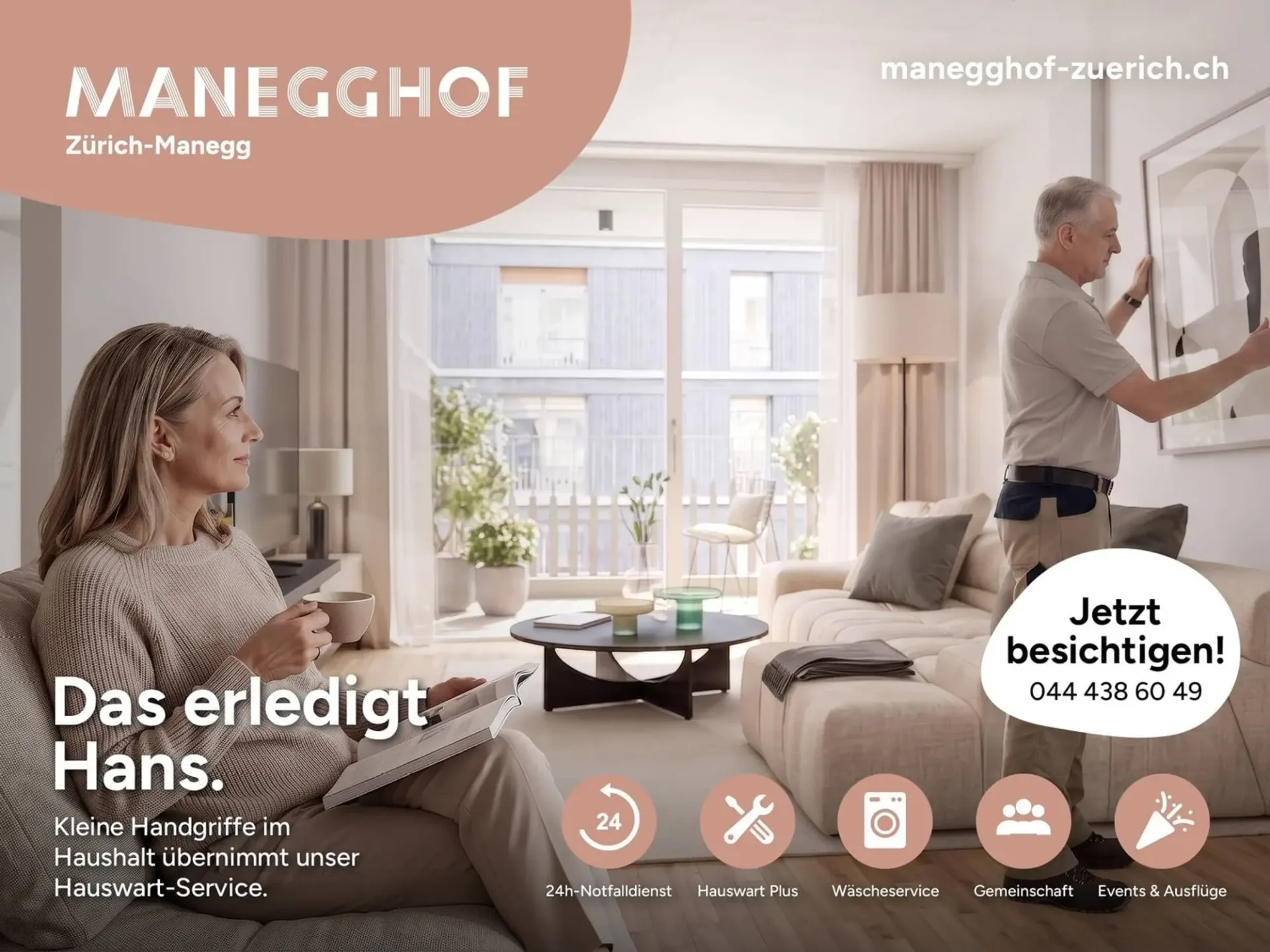 Manegghof  Wohnen mit Service ab 55 Jahren+