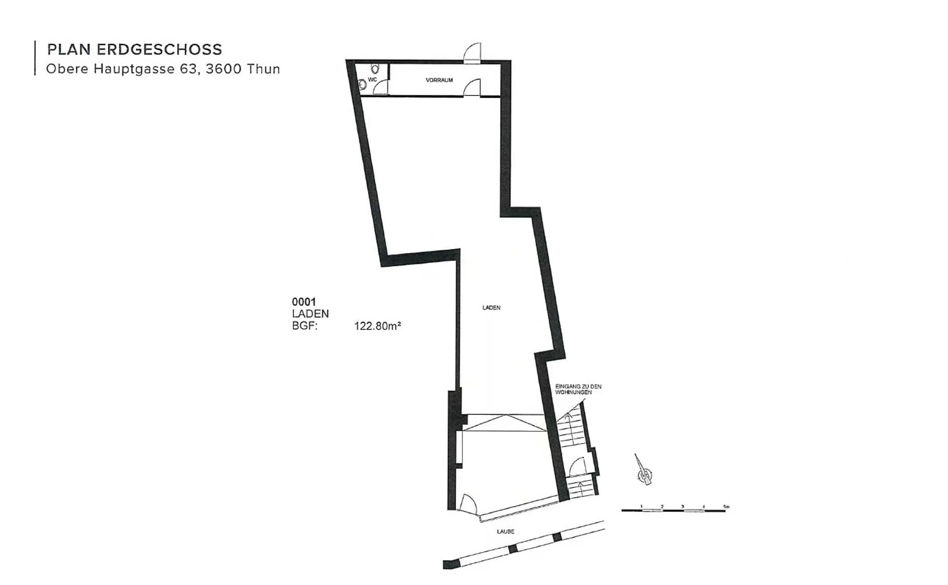 Charmantes Ladenlokal mit 123 m² in der Thuner Altstadt