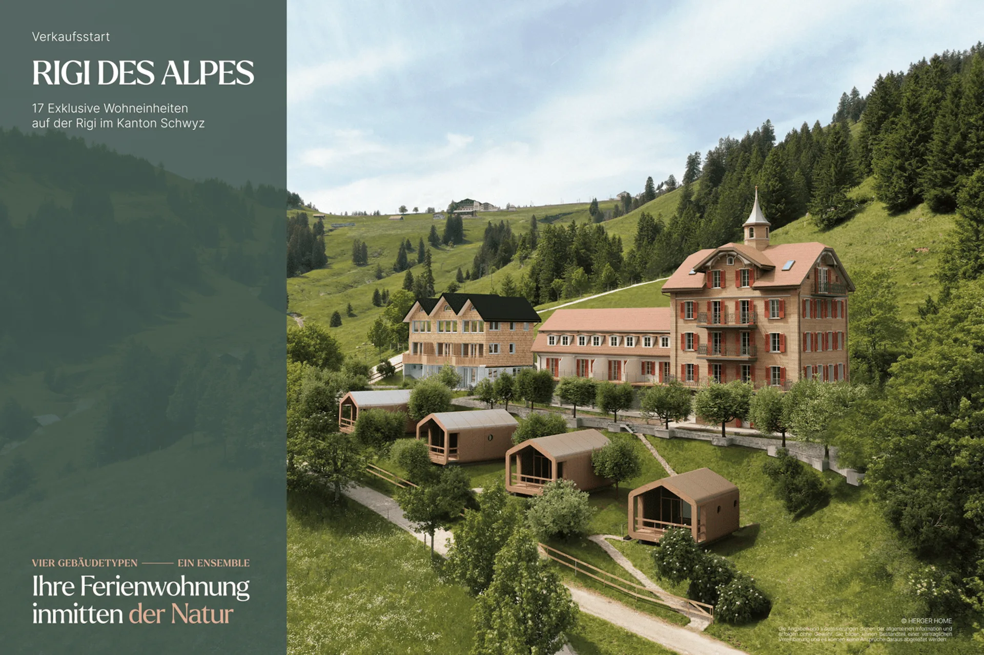 3.5-Room Apartment in the Tower House – Rigi Des Alpes Project