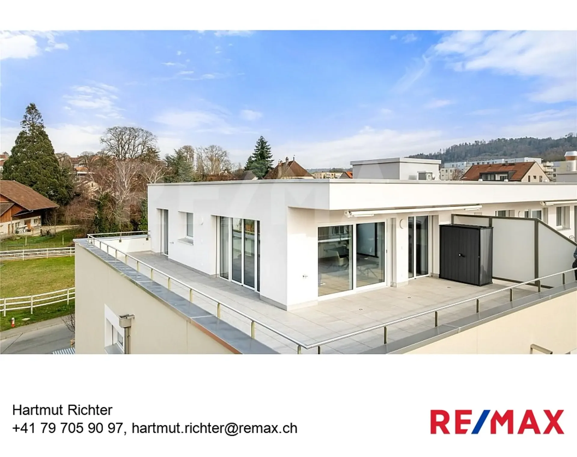 Magnifique attique meublé de 2,5 pièces avec terrasse de 65 m² à Avenches