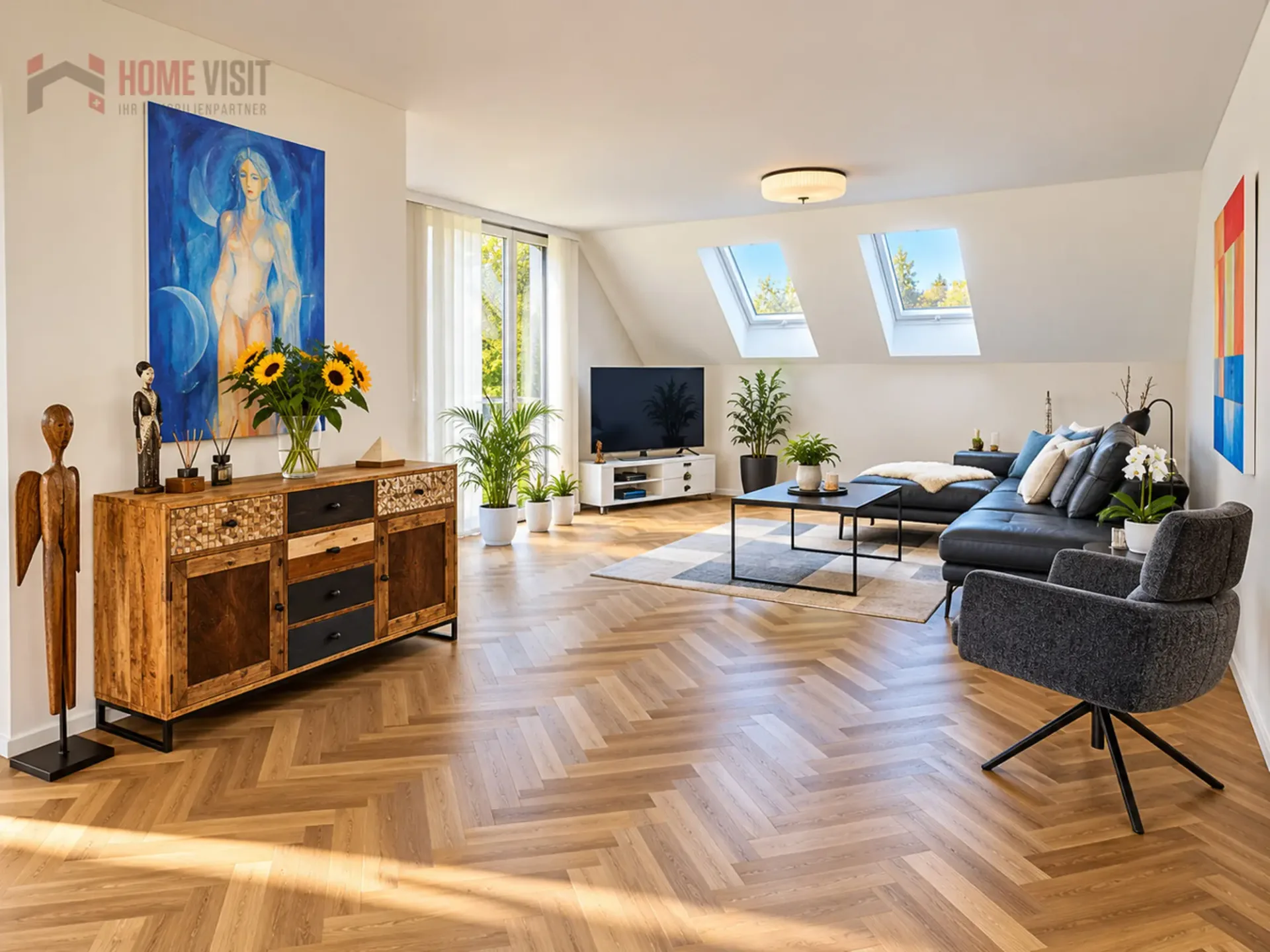 174 m² Wohntraum - exklusive Attika-Maisonette in Rifferswil