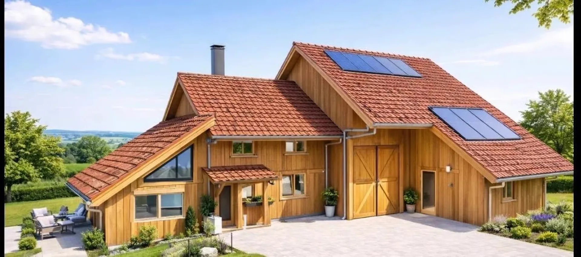 Zu Verkaufen: Projekt für ein grünes Leben, Haus mit 4.5 Zimmern + 2 Pferdeboxen