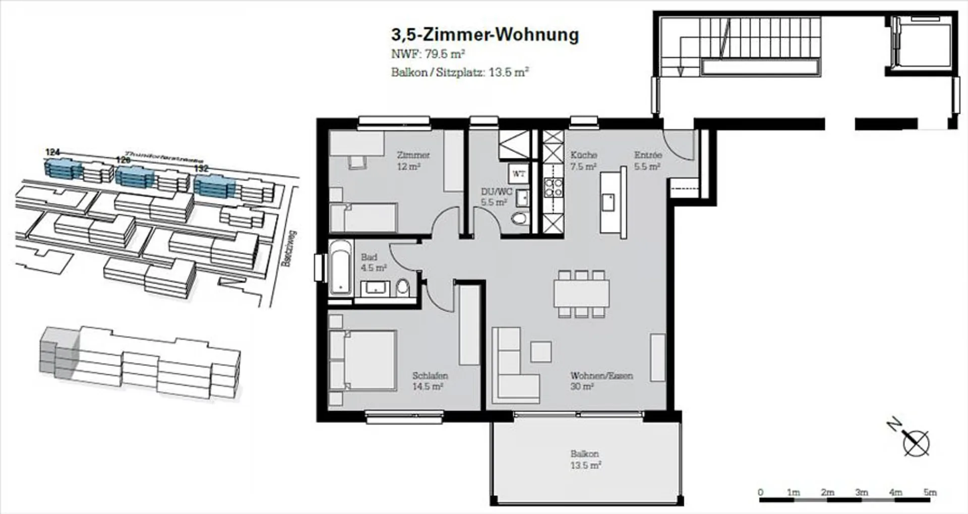 Moderne Wohnung im Spital-Quartier