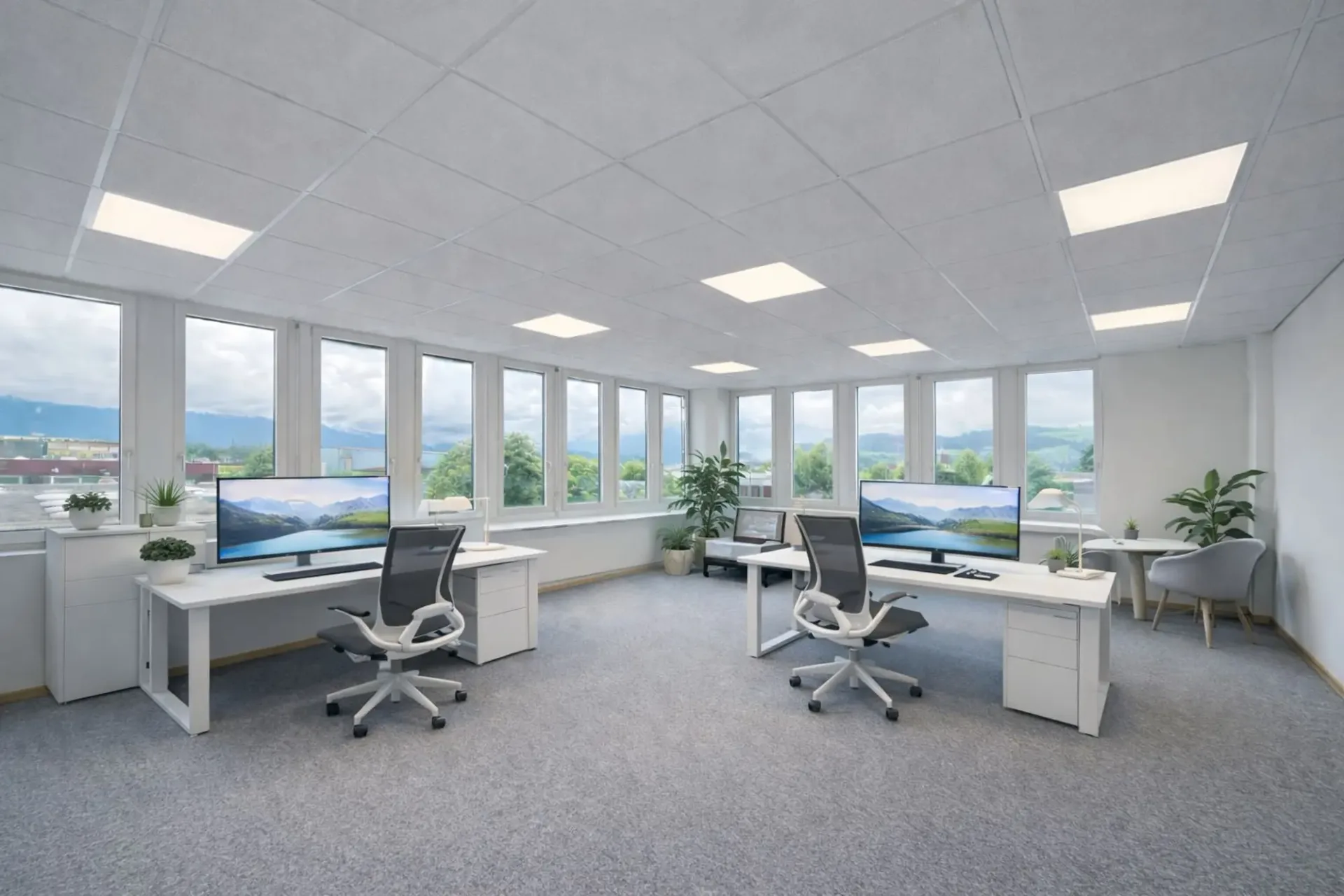 Vollausgebautes Eckbüro mit Teeküche!