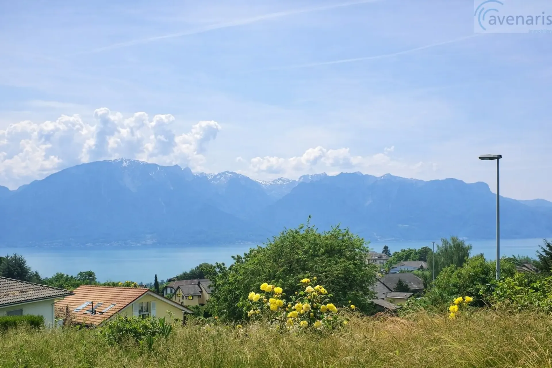 Doppelhaus mit exklusivem Blick auf den Genfersee und die Berge