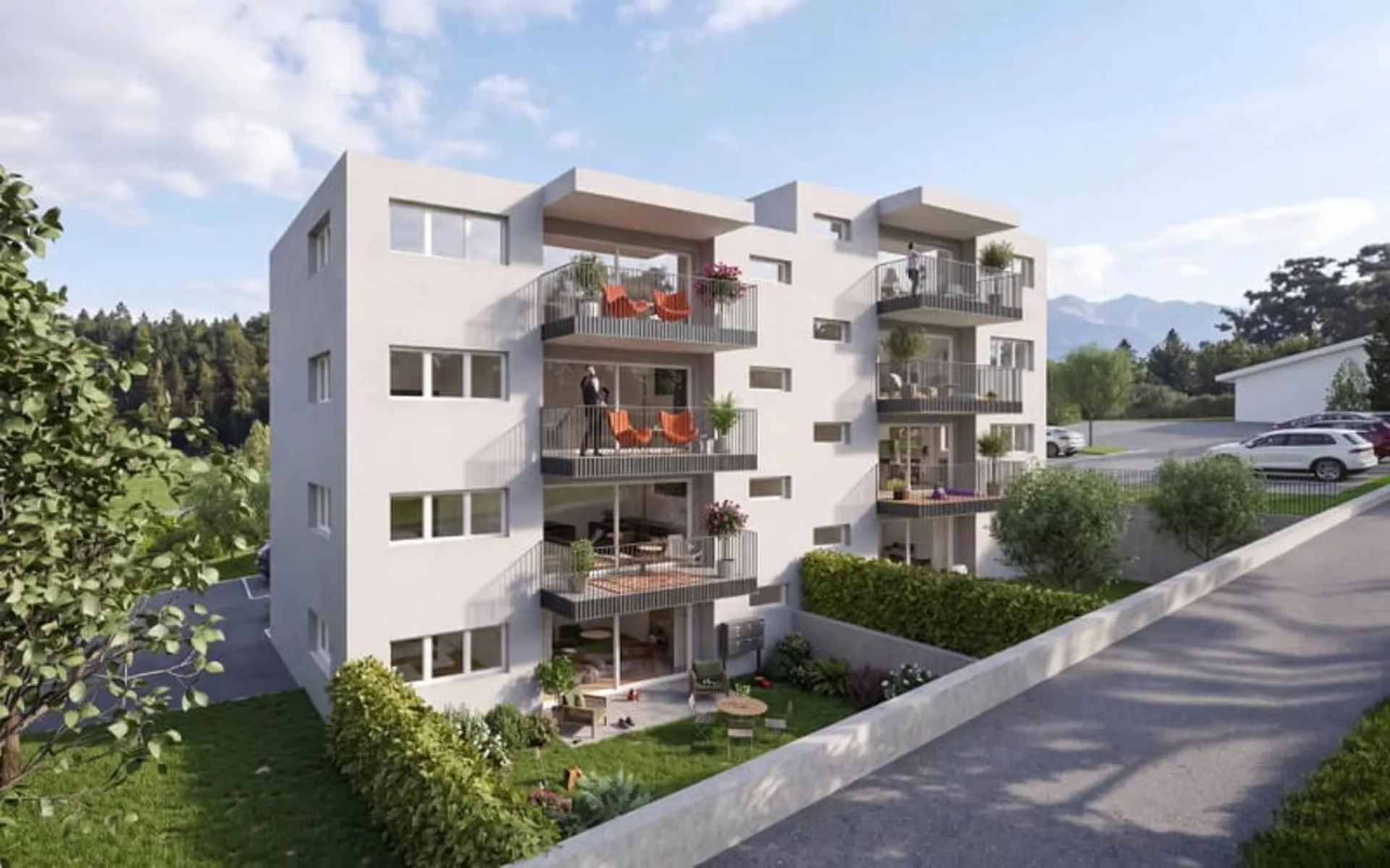 Neue 3.5-Zimmer-Wohnung mit Aussicht und Balkon in Réchy